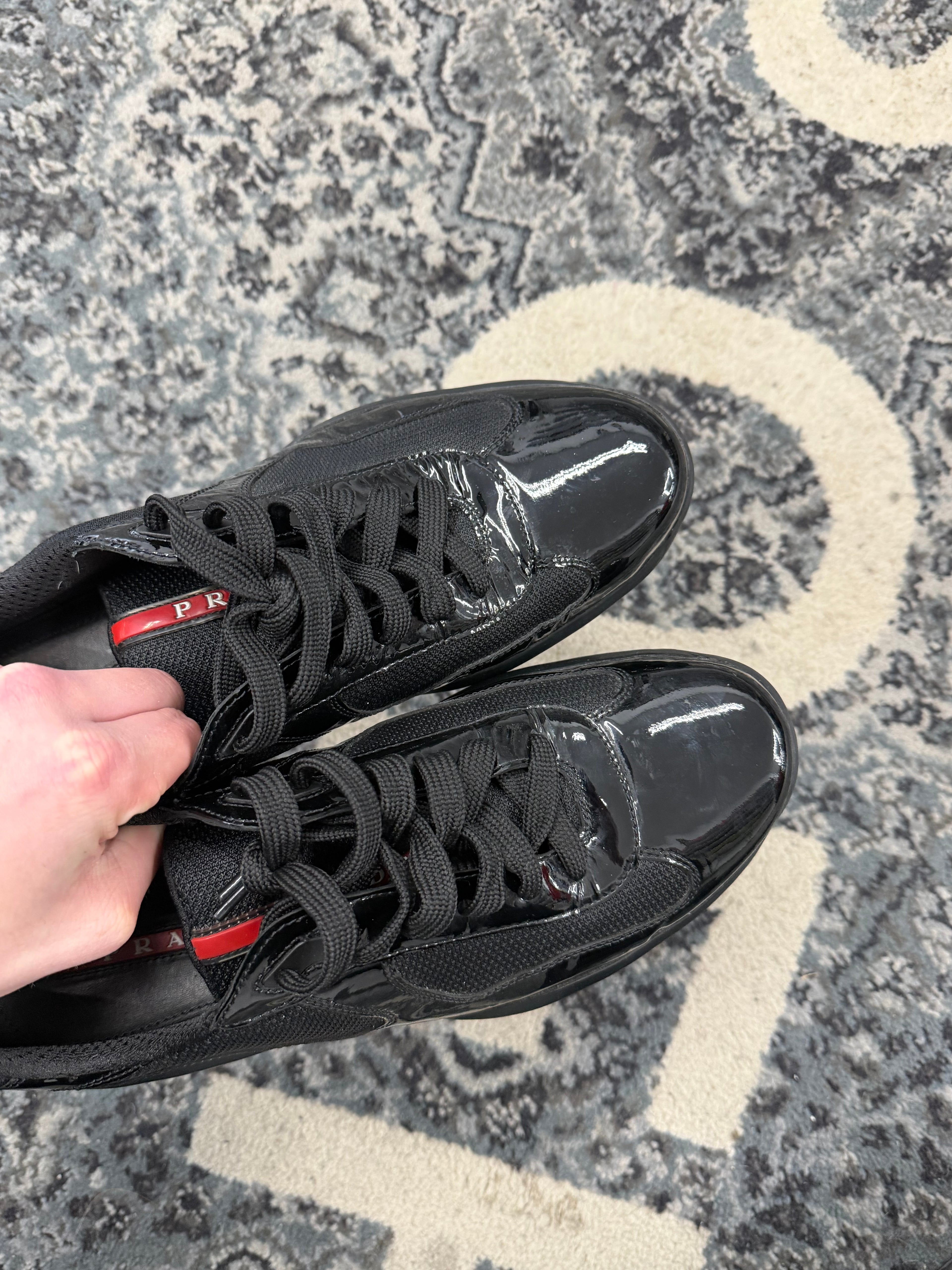 PRADA americas cup sneakers black 8P (9-9.5P) NB U