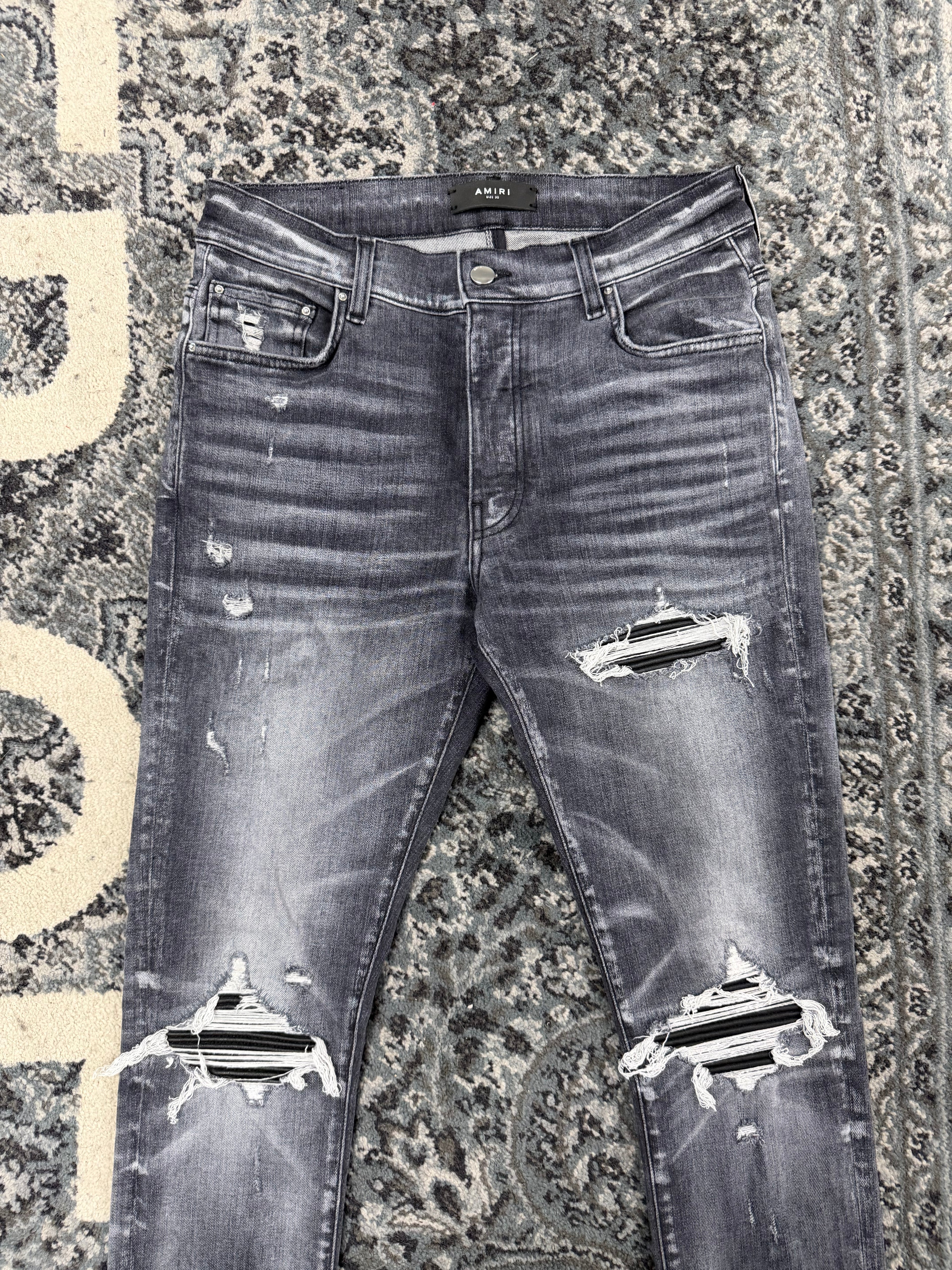 AMIRI black patch mx1 jeans storm grey 30 U