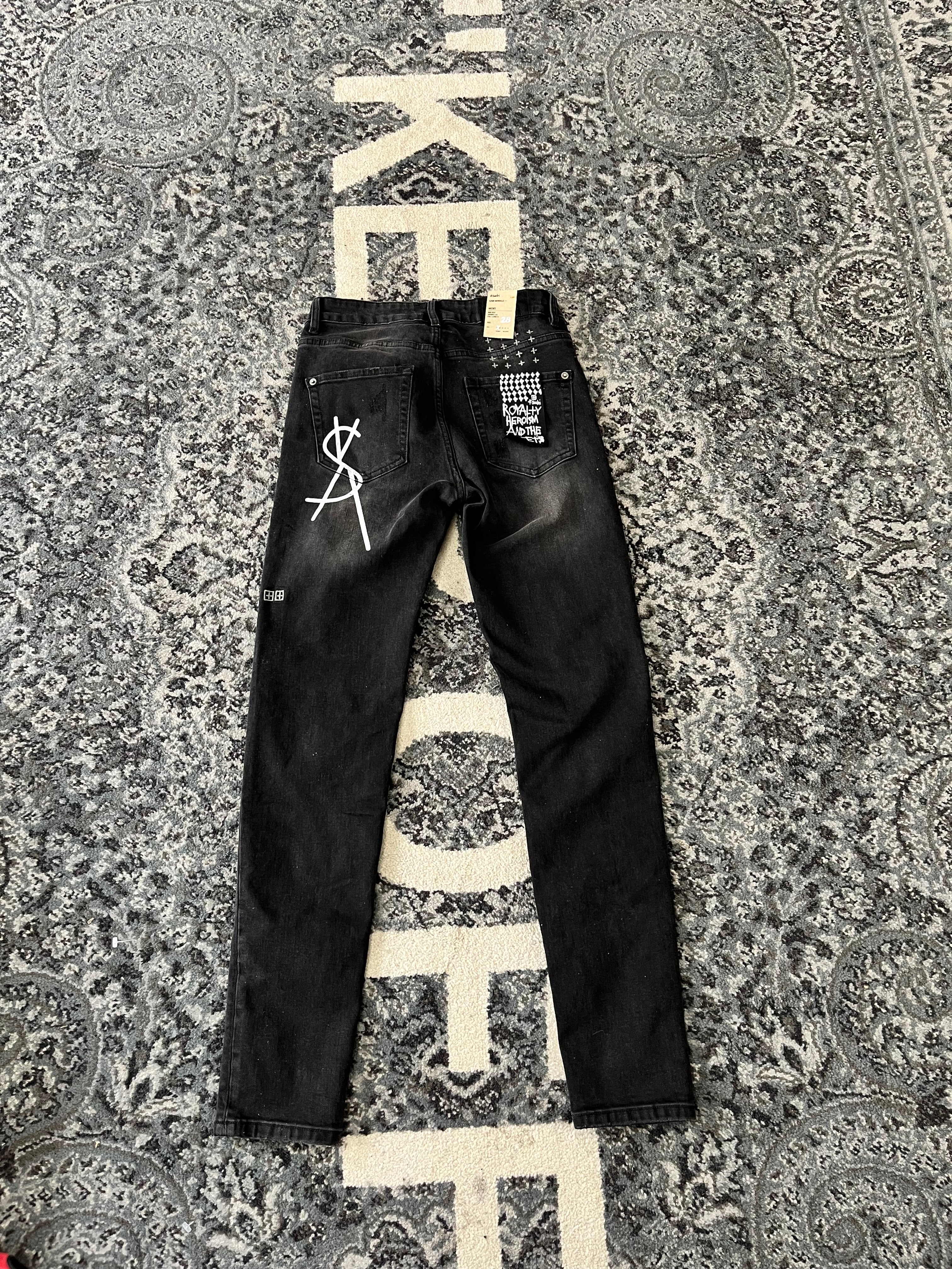 Ksubi Black Denim Jeans Size 28 Brand New