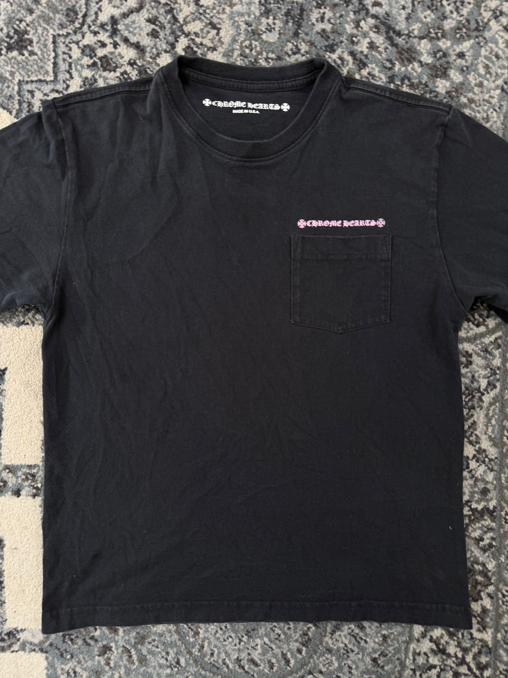 CHROME HEARTS matty boy tee black/pink M (Fits Small) U