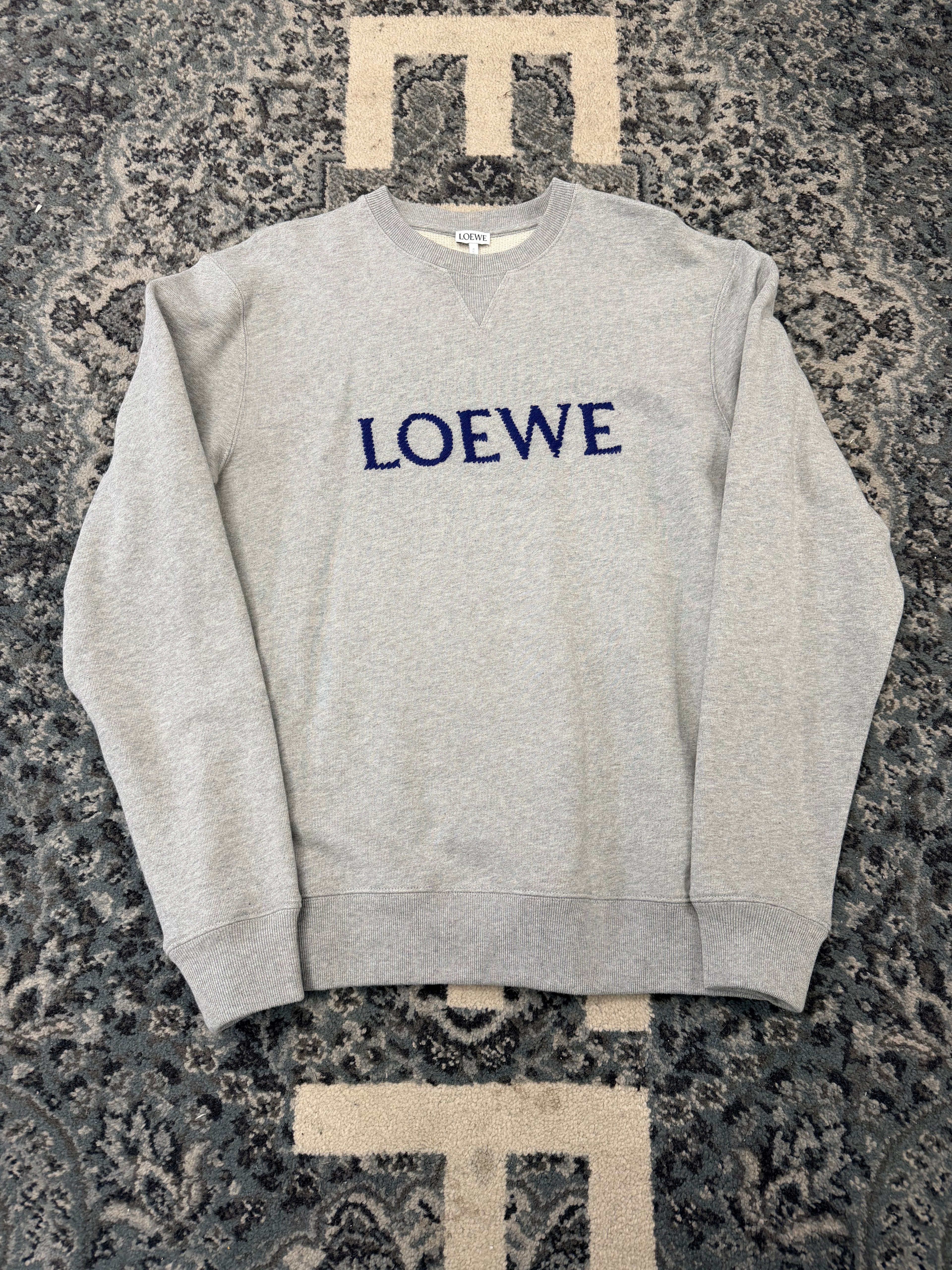 Loewe Grey Logo Crewneck Size XS DSWT