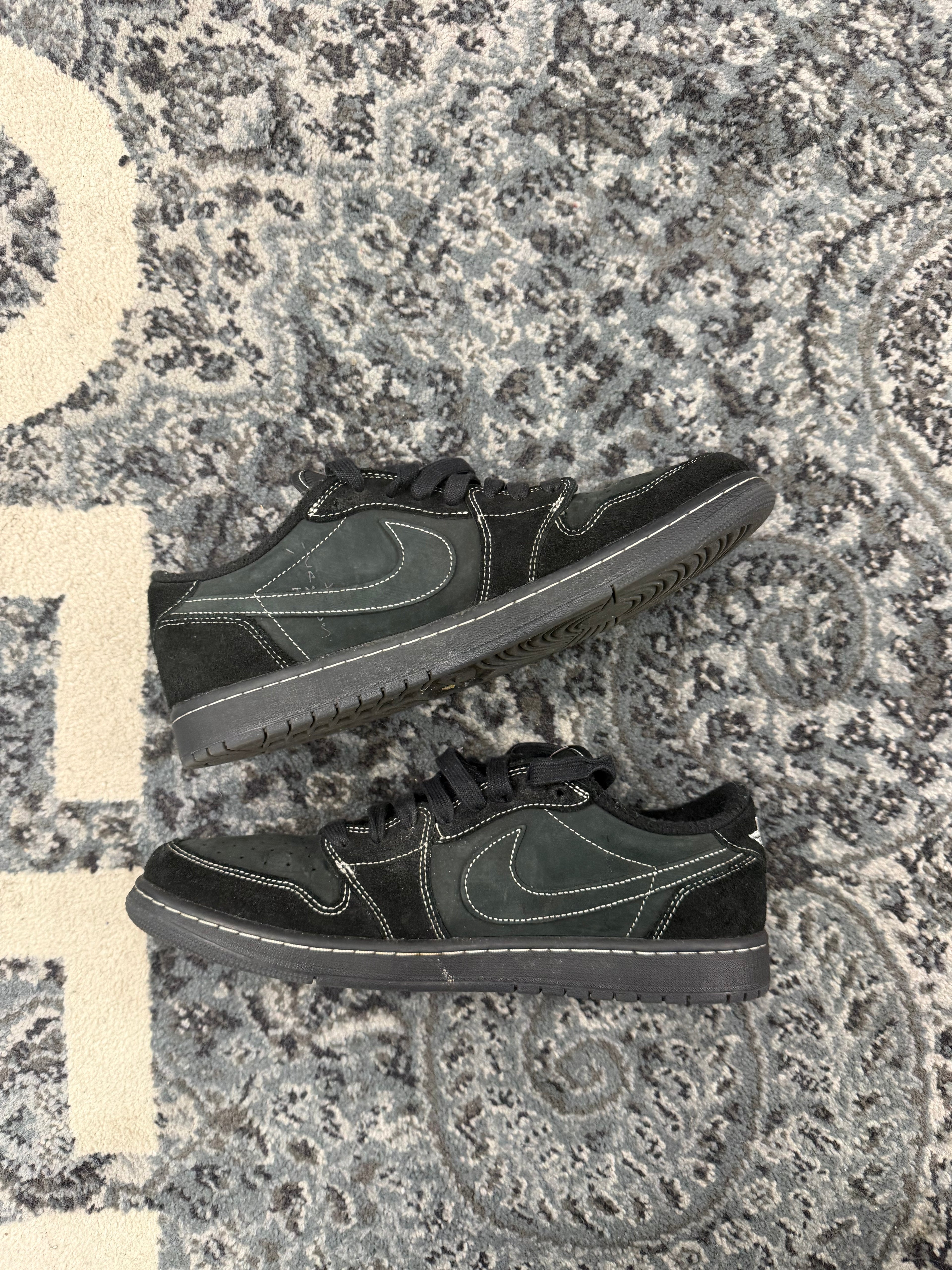 JORDAN 1 travis scott "phantom" lowtops black 11.5M NB U