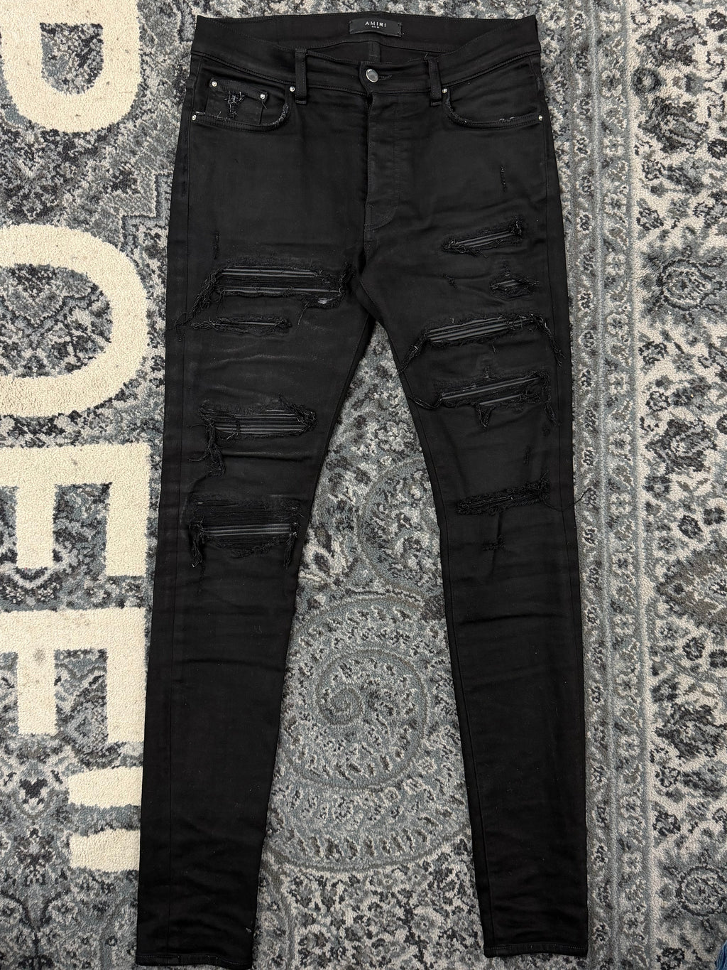AMIRI black thrasher jeans black 33 U