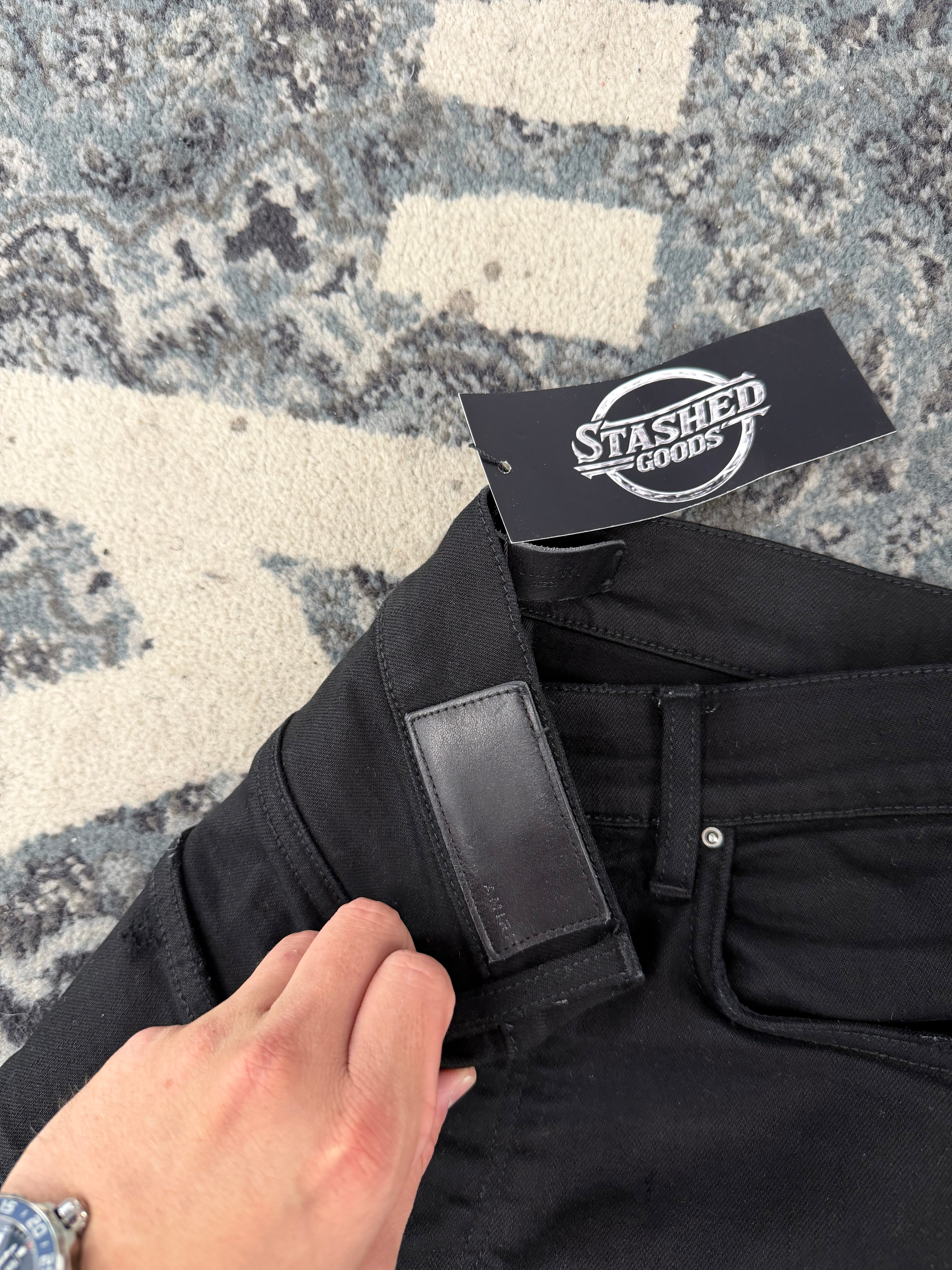 AMIRI black patch mx1 jeans black 30 U