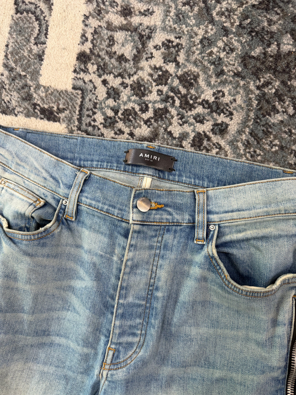 AMIRI half track zippered jeans indigo 34 U