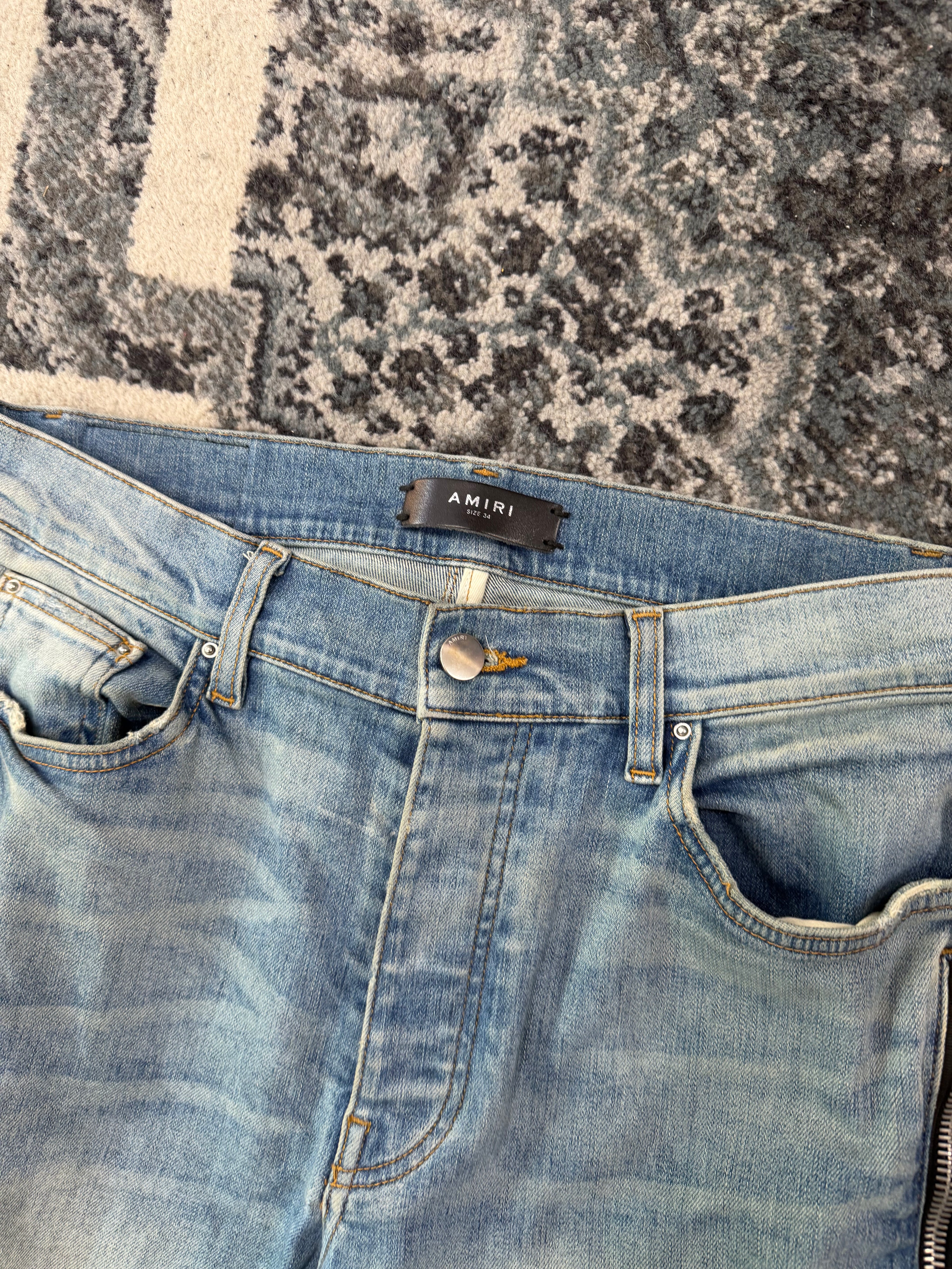 AMIRI half track zippered jeans indigo 34 U