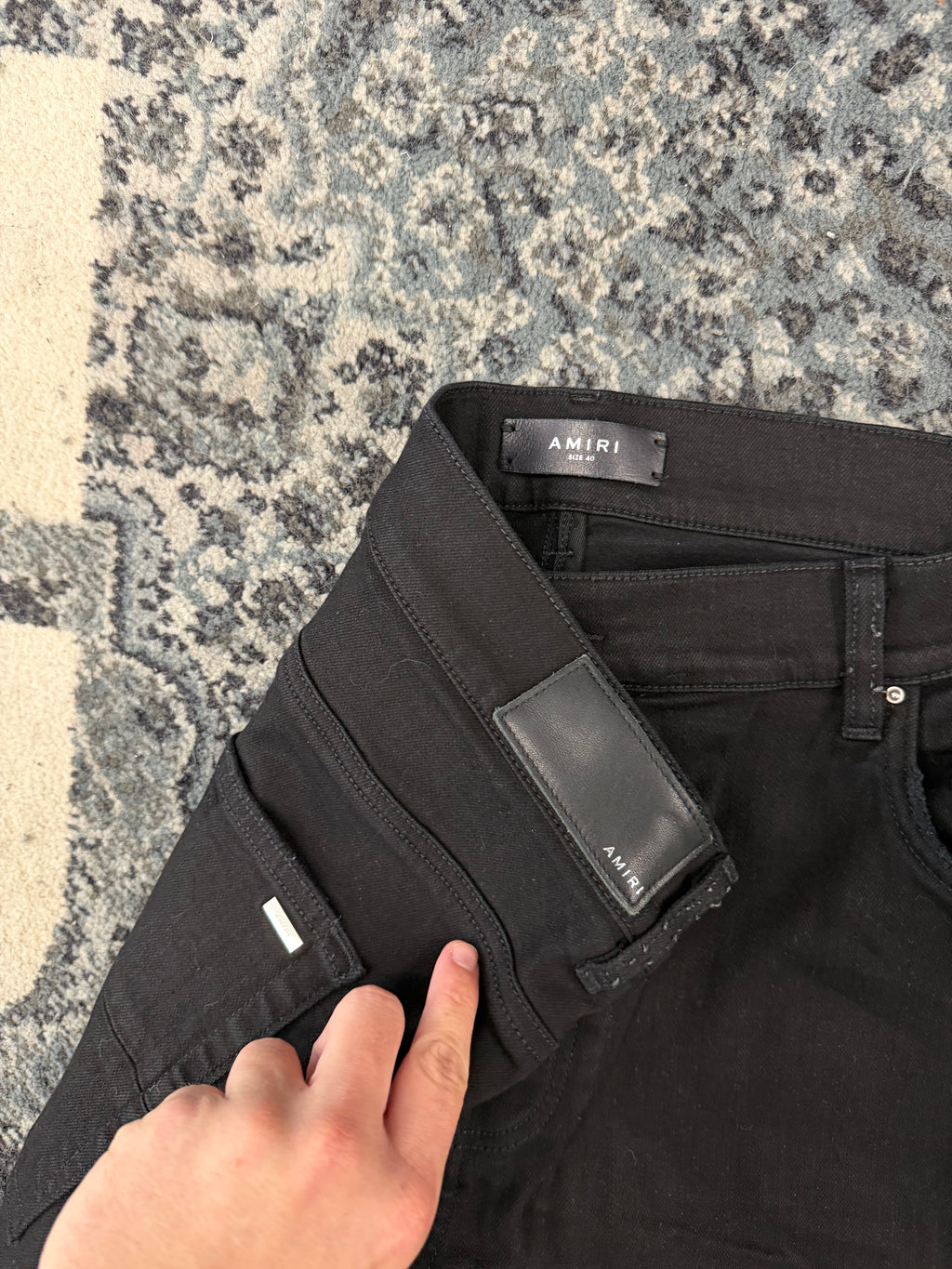 AMIRI black patch mx1 jeans black 40 U