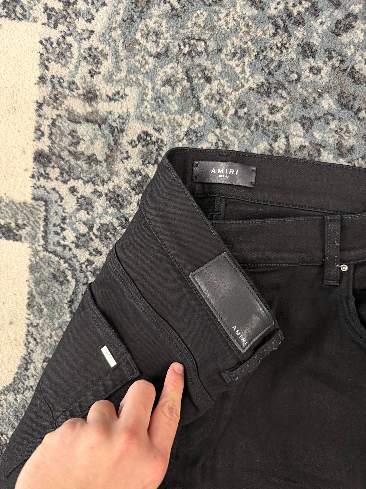 AMIRI black patch mx1 jeans black 40 U