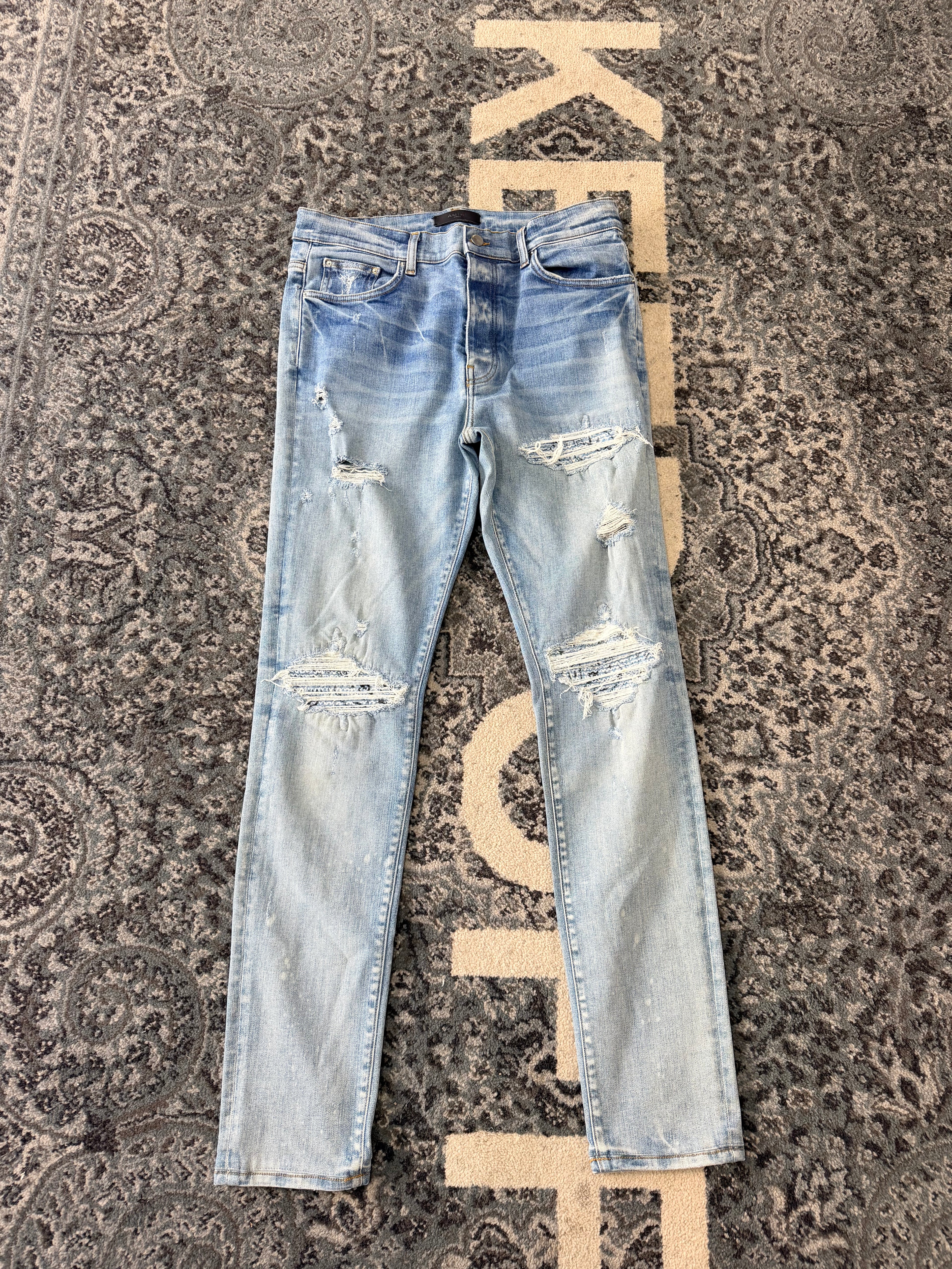 Amiri Mx 1 blue paisley sz 36 U
