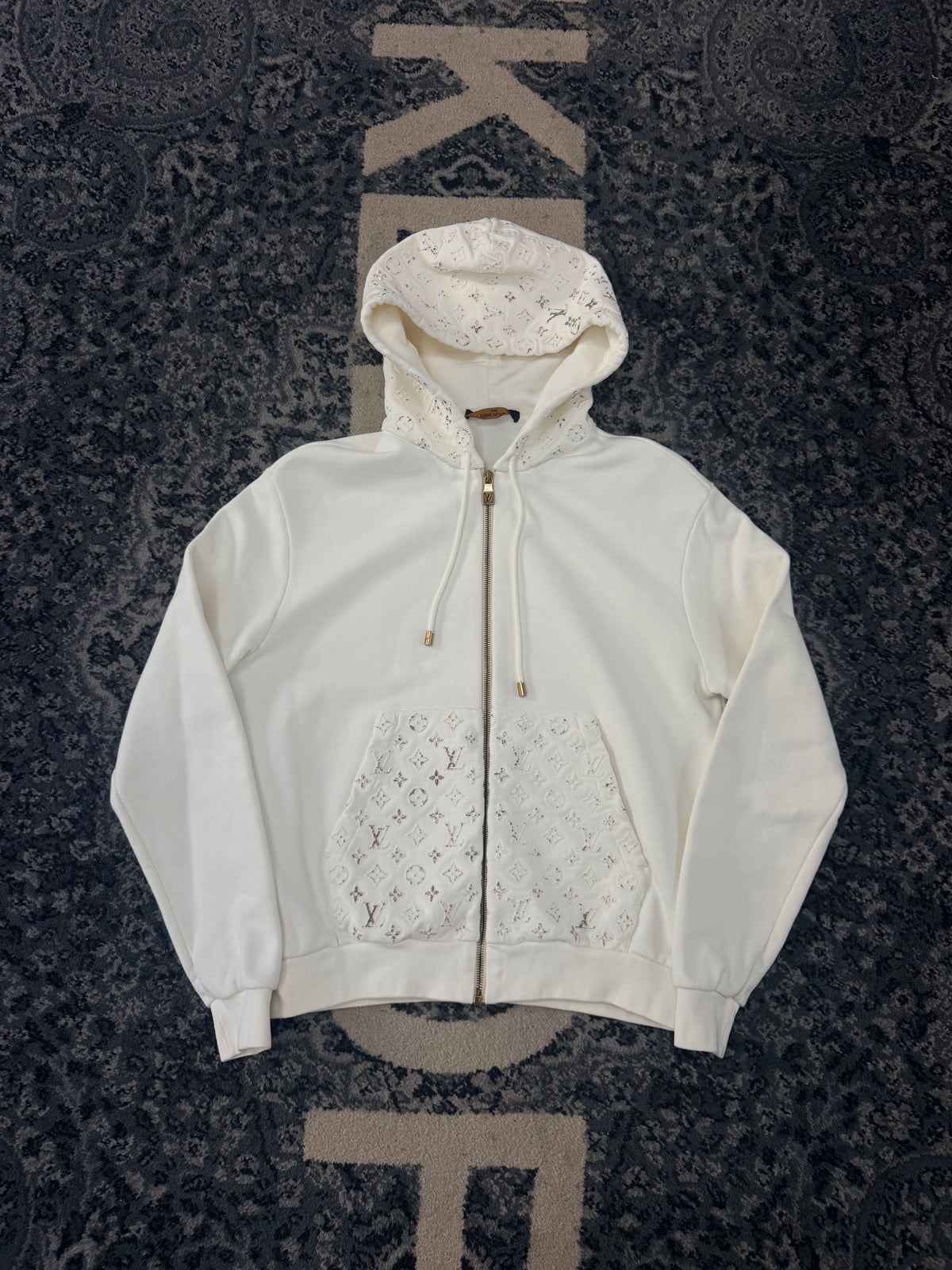 Louis Vuitton Reflective Zippered Hoodie Size XS