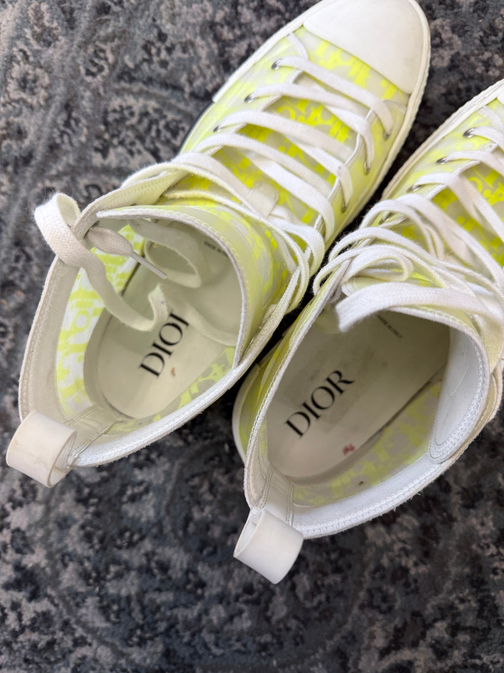 DIOR b23 hightops lime/white 43 (10M) NB U