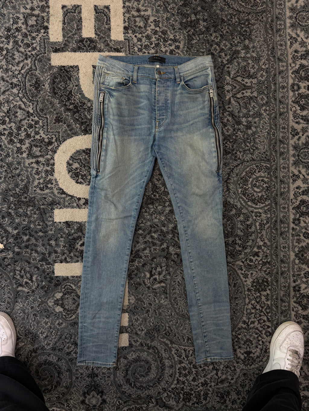 AMIRI half track zippered jeans indigo 34 U