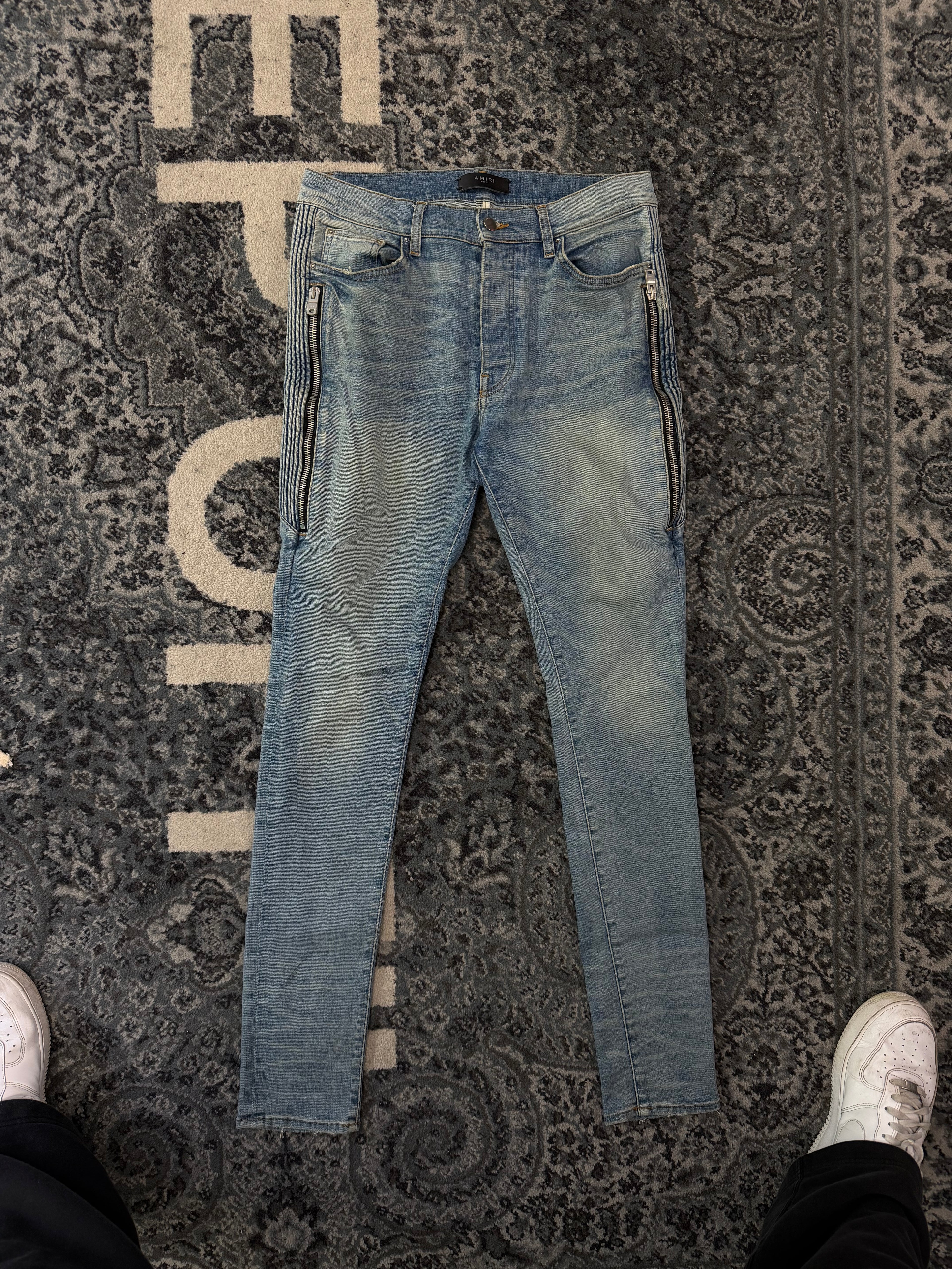 AMIRI half track zippered jeans indigo 34 U