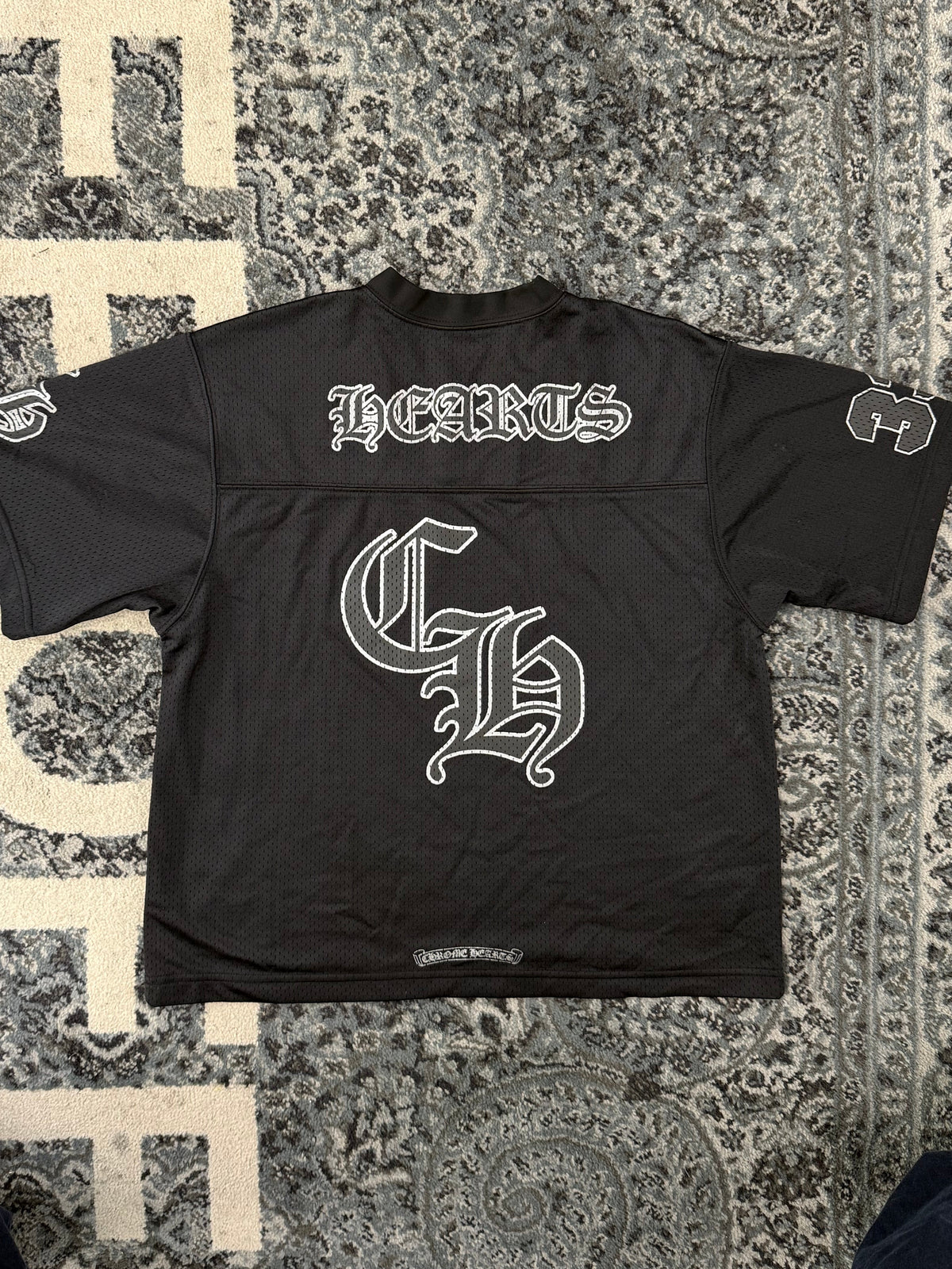 CHROME HEARTS mesh jersey black S U