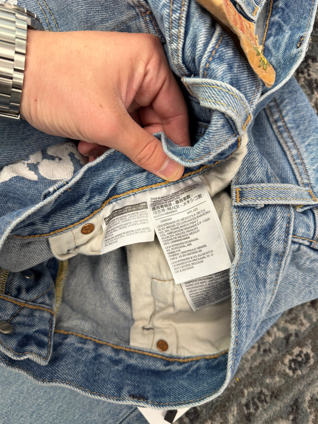 DENIM TEARS wreath jeans blue 42x34 U