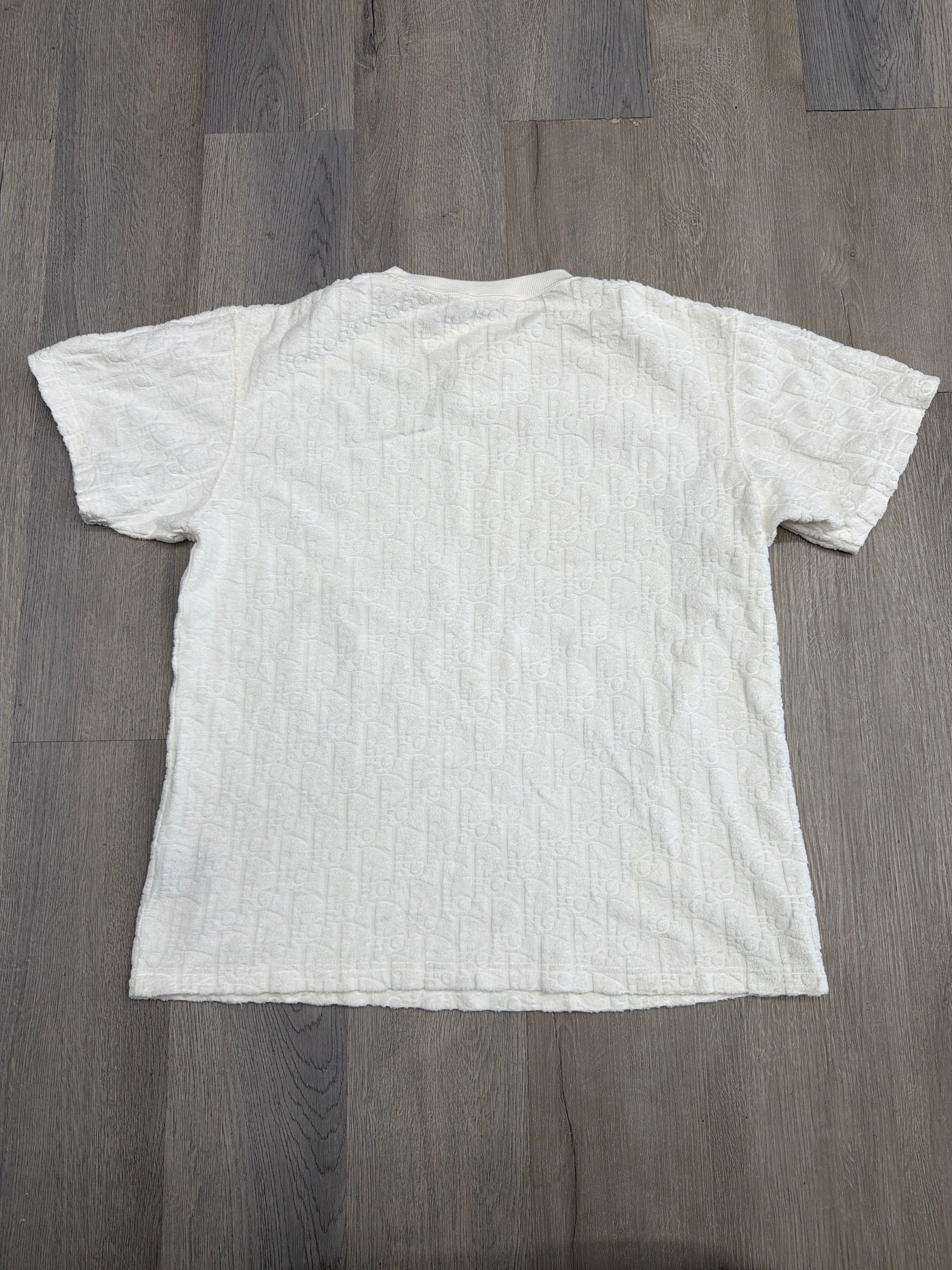 Dior towel white tee sz M U