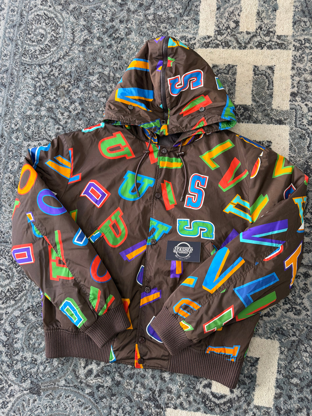 LVx NBA letters windbreaker brown 50 (L) U