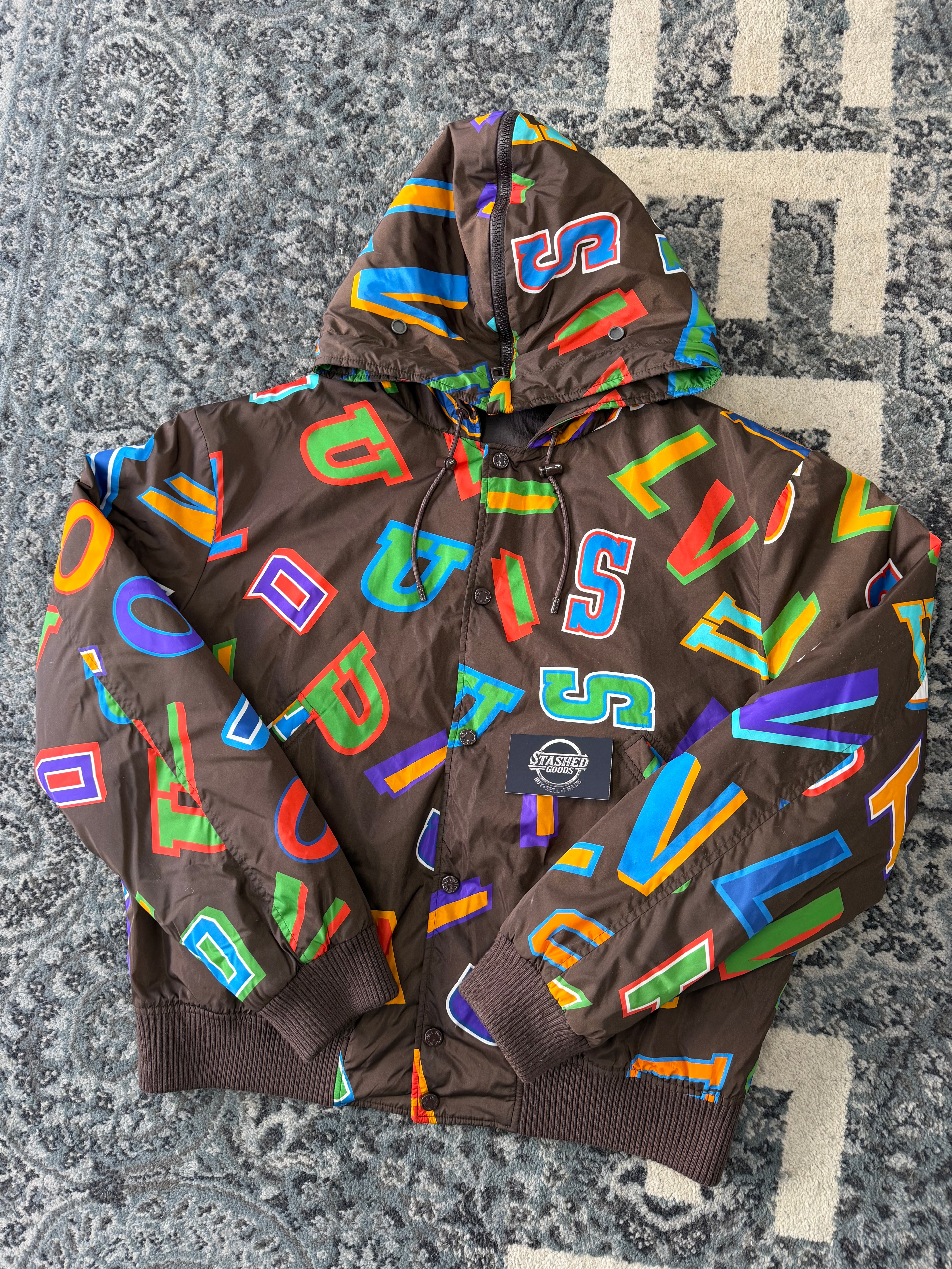 LVx NBA letters windbreaker brown 50 (L) U