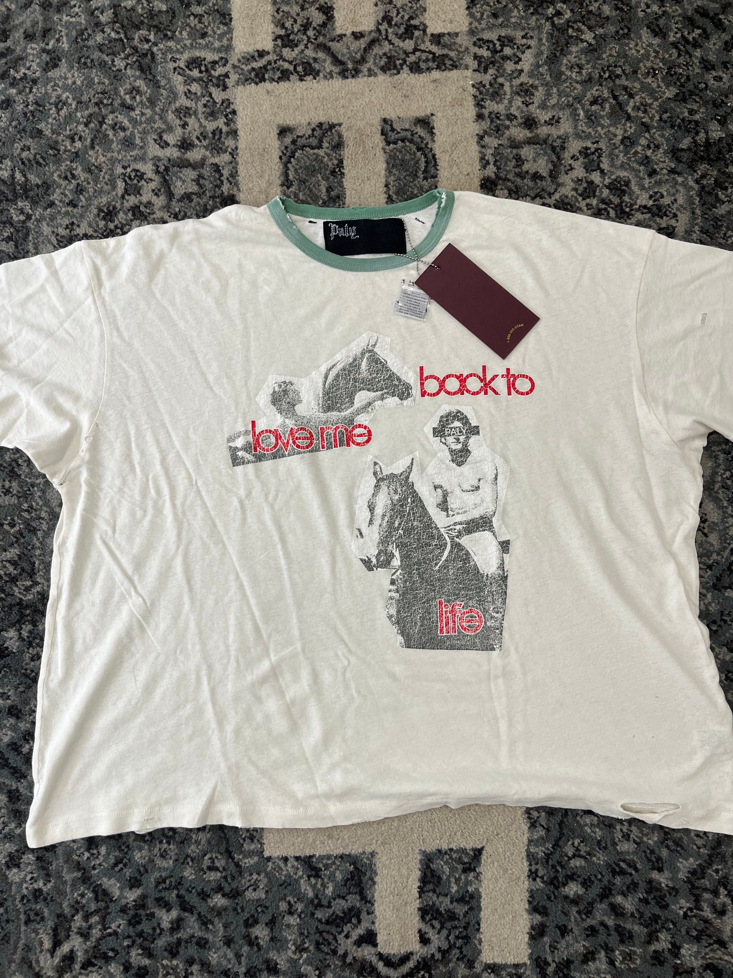 PALY “love me” shirt L DSWT