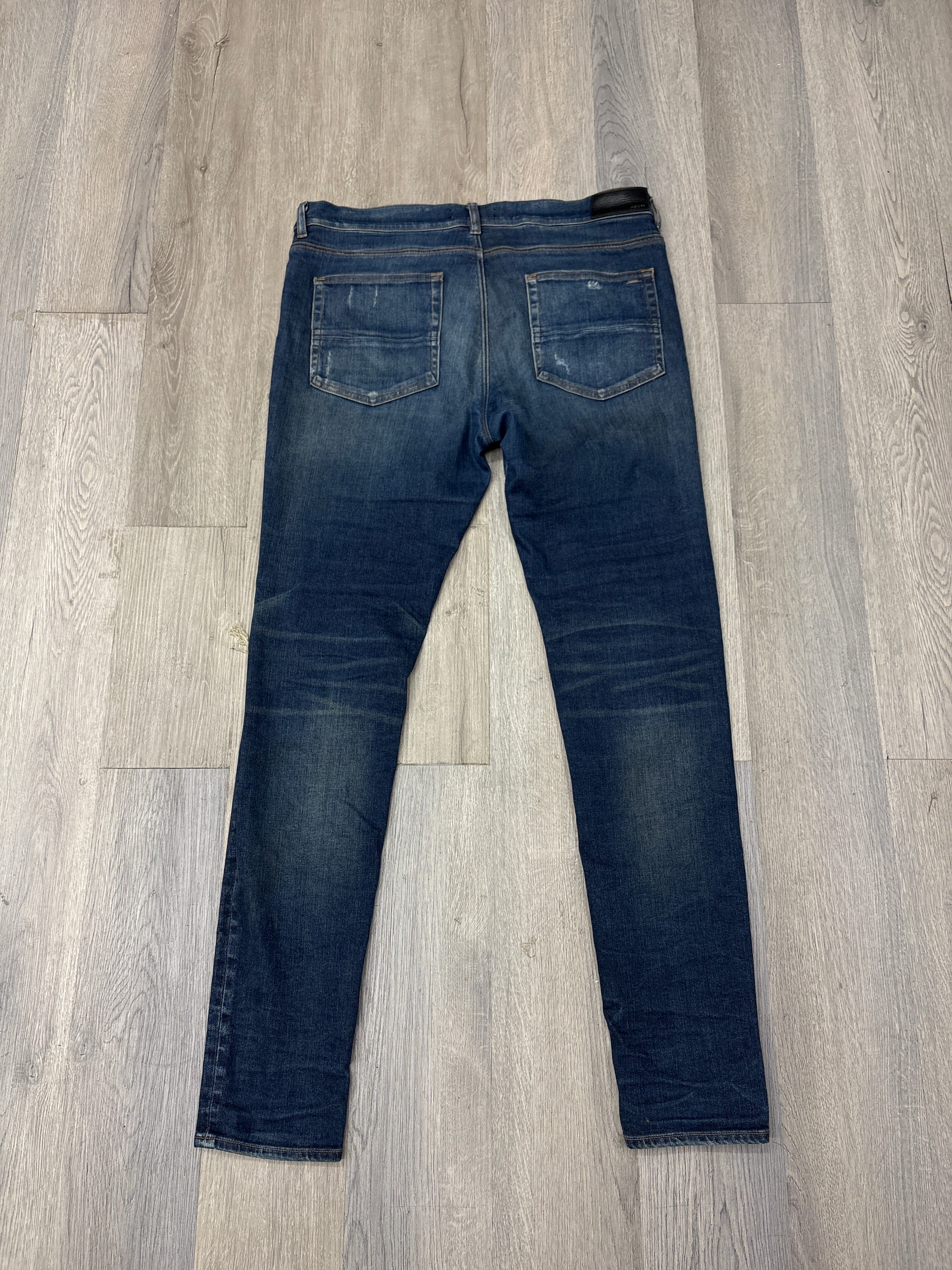 AMIRI black patch mx1 jeans deep indigo 38 U