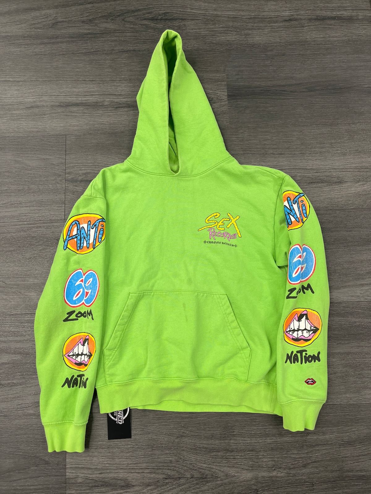 Chrome Hearts Matty Boy (Sex Records) Green hoodie Size S U