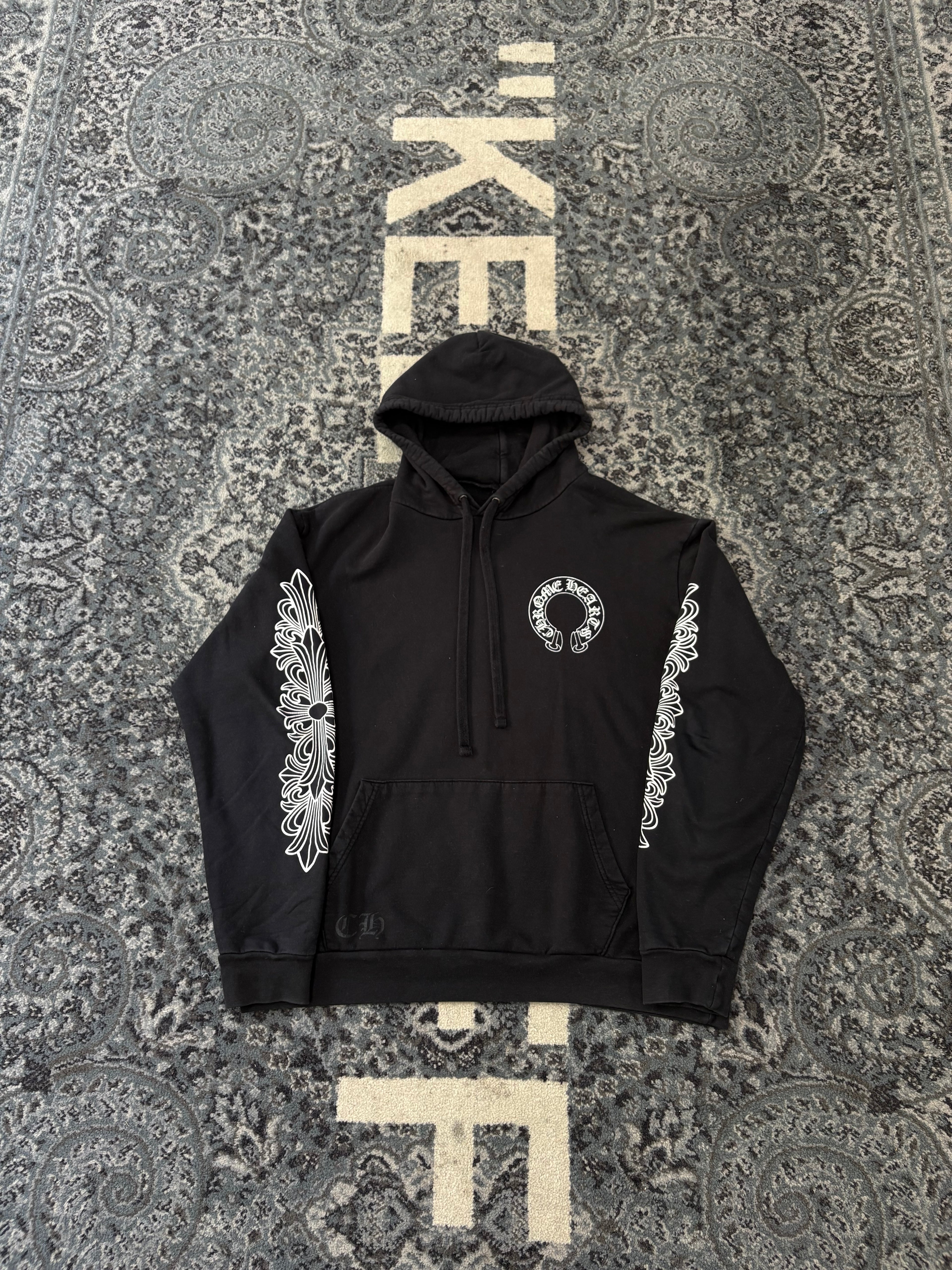 Chrome Hearts Floral Horseshoe Hoodie Size M U