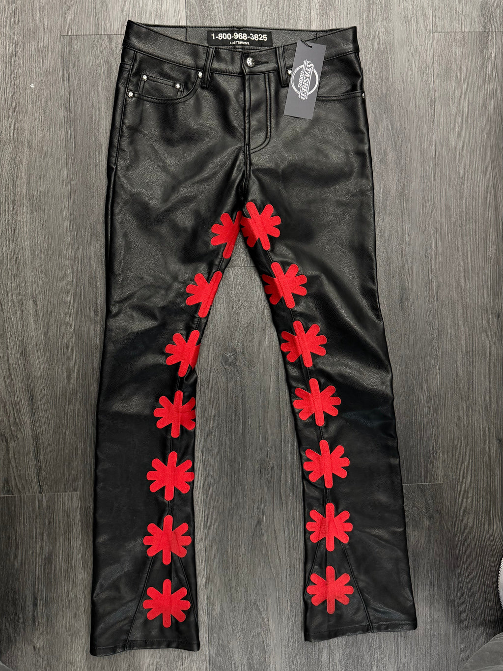 LOST SHADOWS jeans black/red 30 U