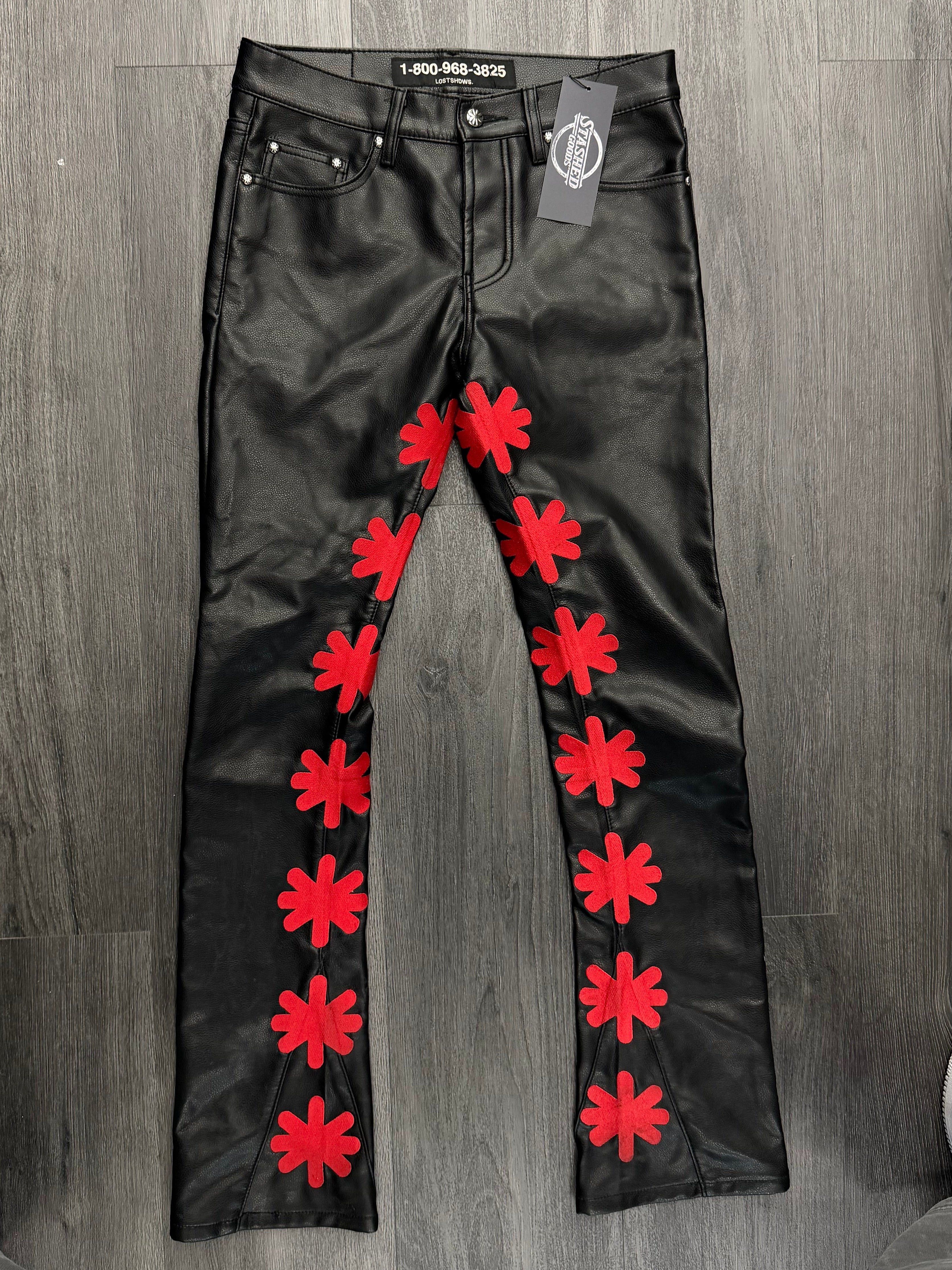 LOST SHADOWS jeans black/red 30 U