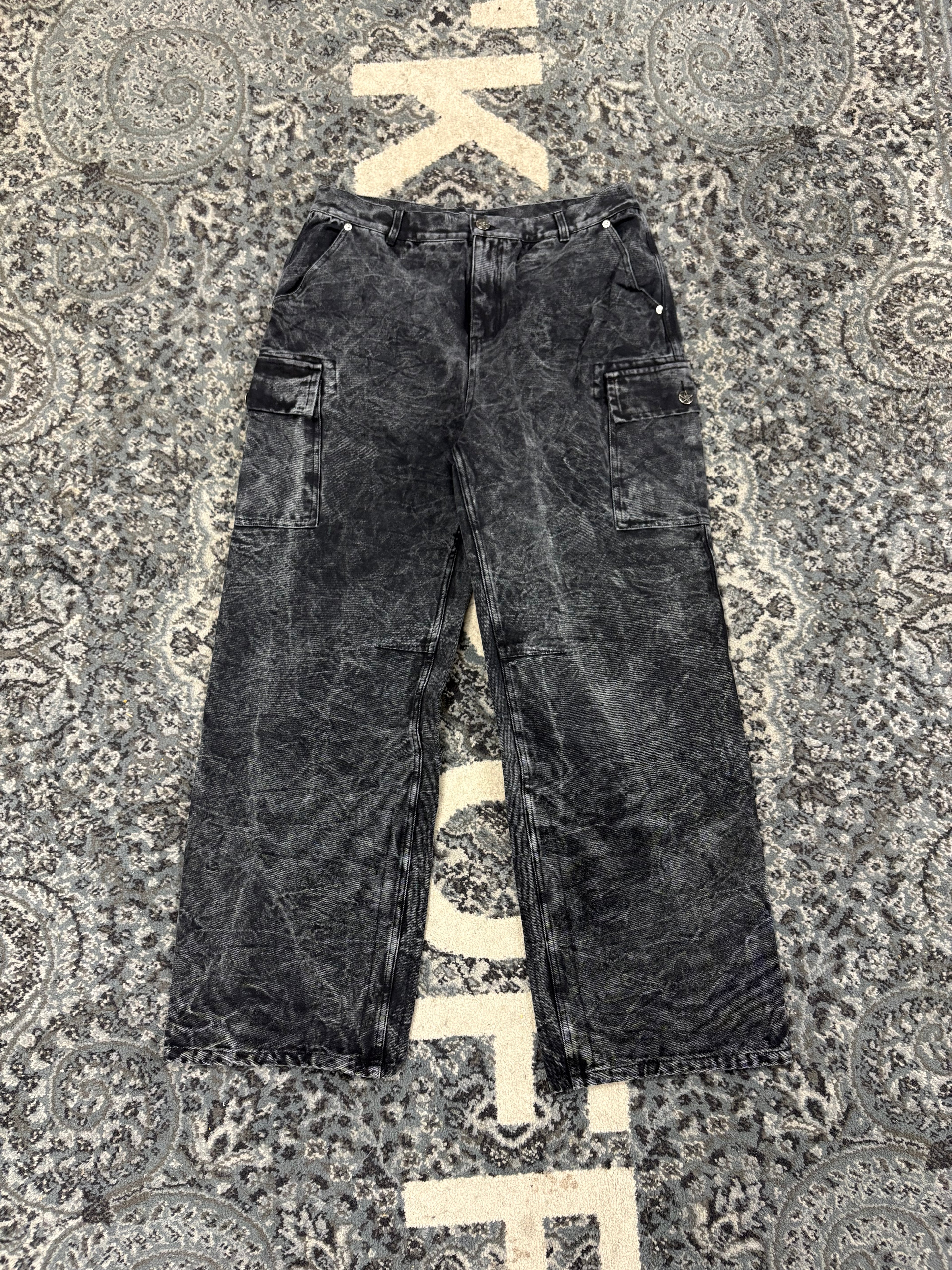 Vale Cargo Black Jeans size 38 New