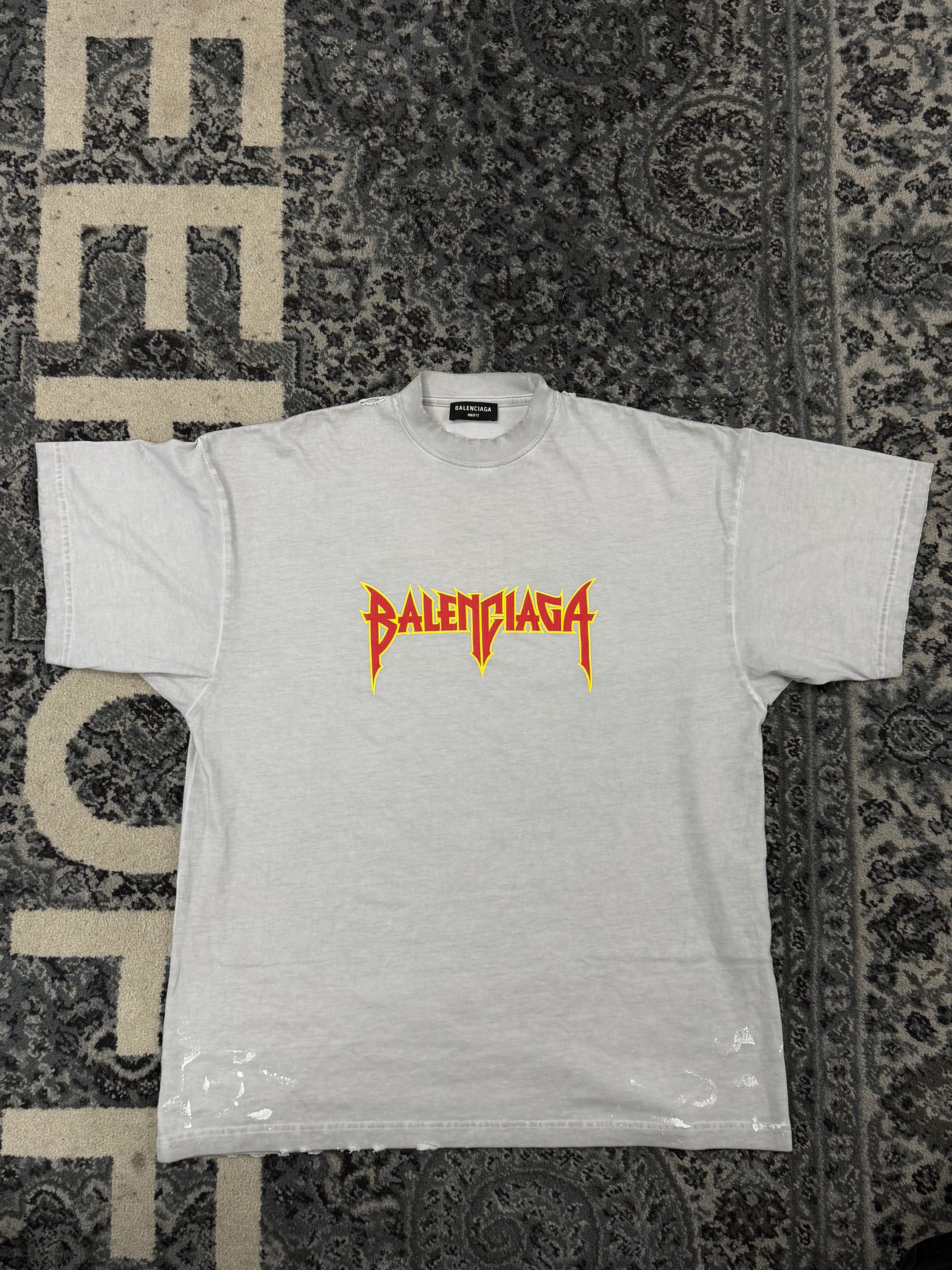 BALENCIAGA metallica logo shirt 1 (XL) U