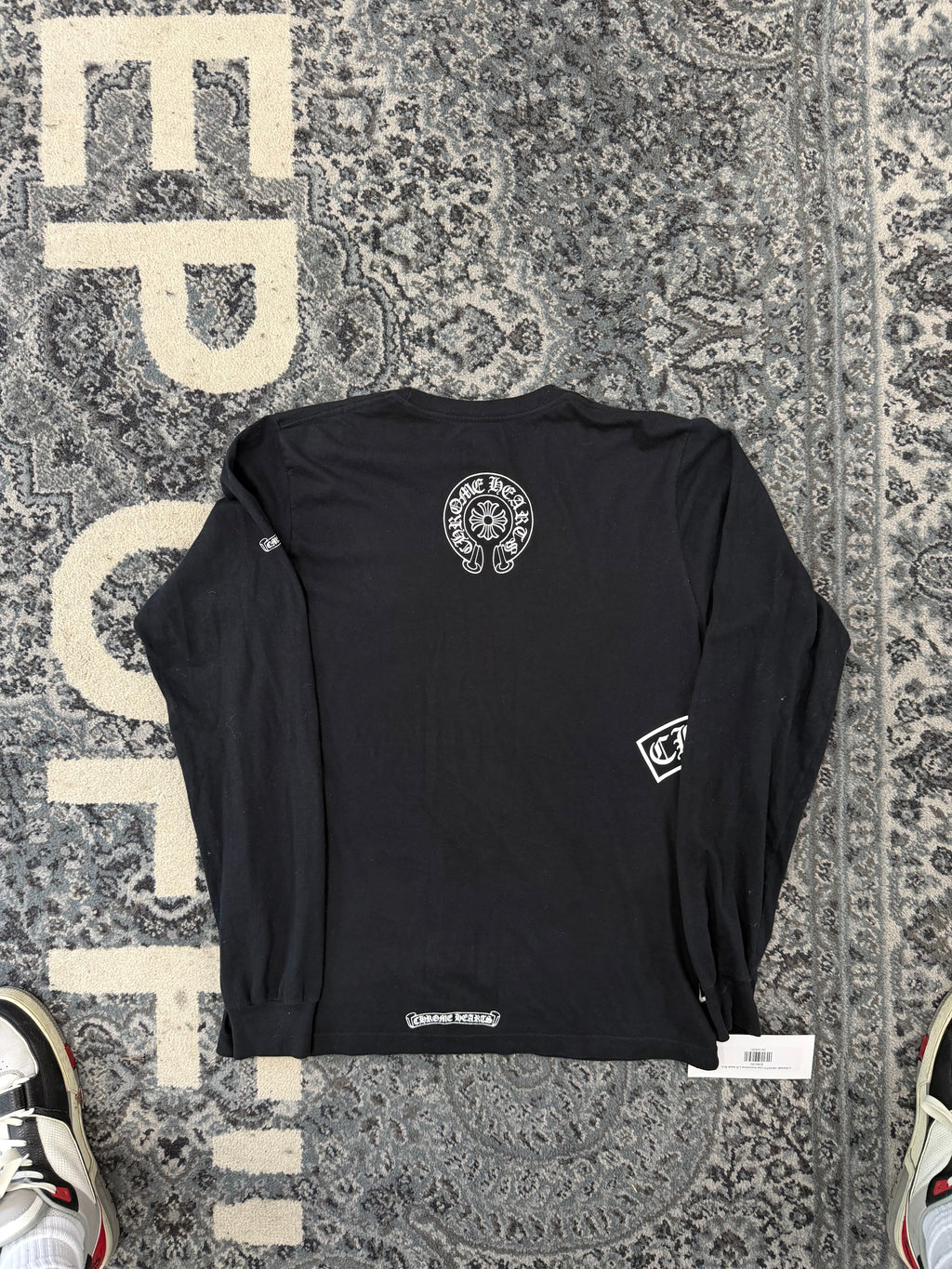 CHROME HEARTS t bar horseshoe L/S black M U