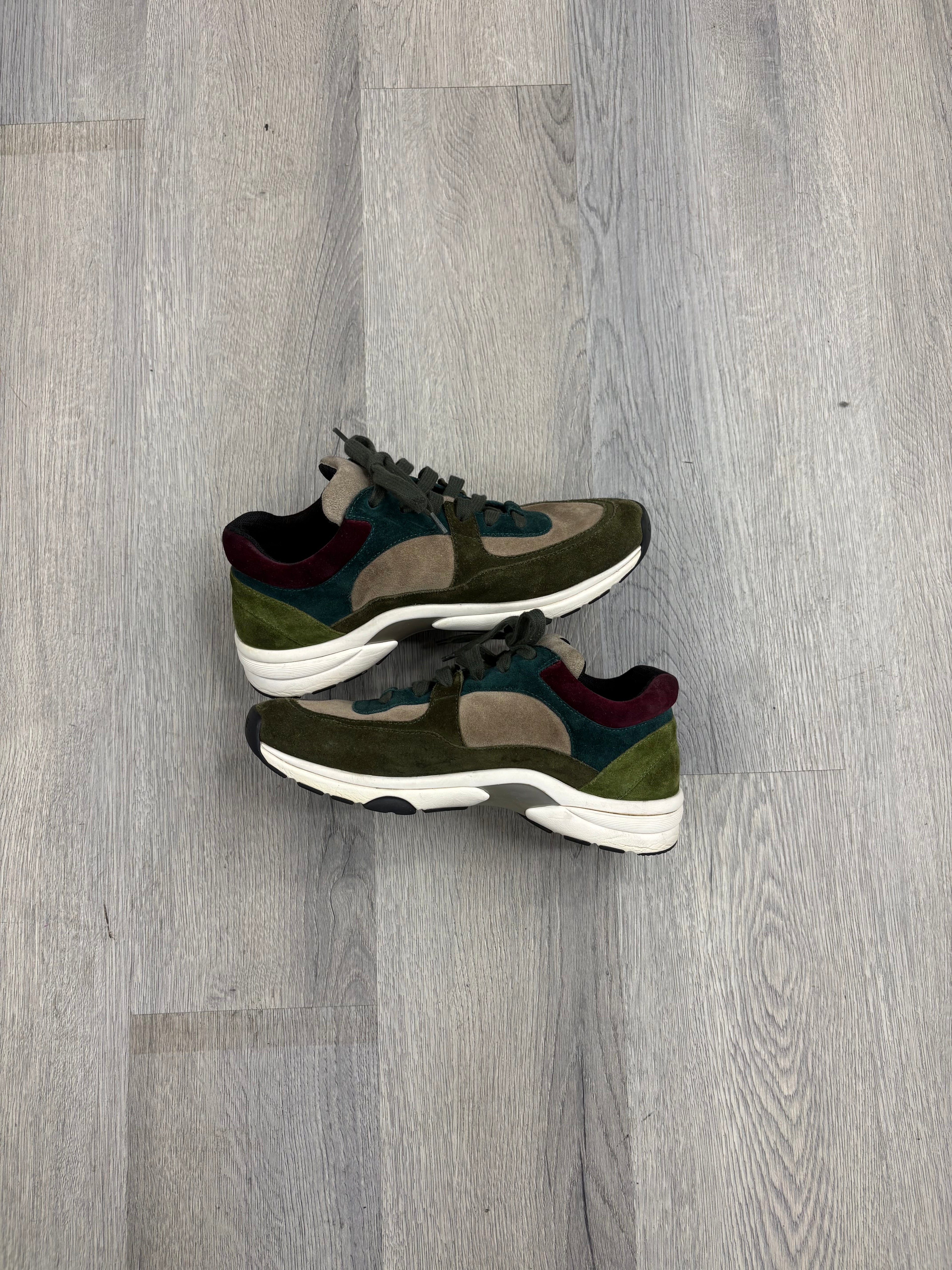 CHANEL cc runners green/purple 36.5 OG ALL U