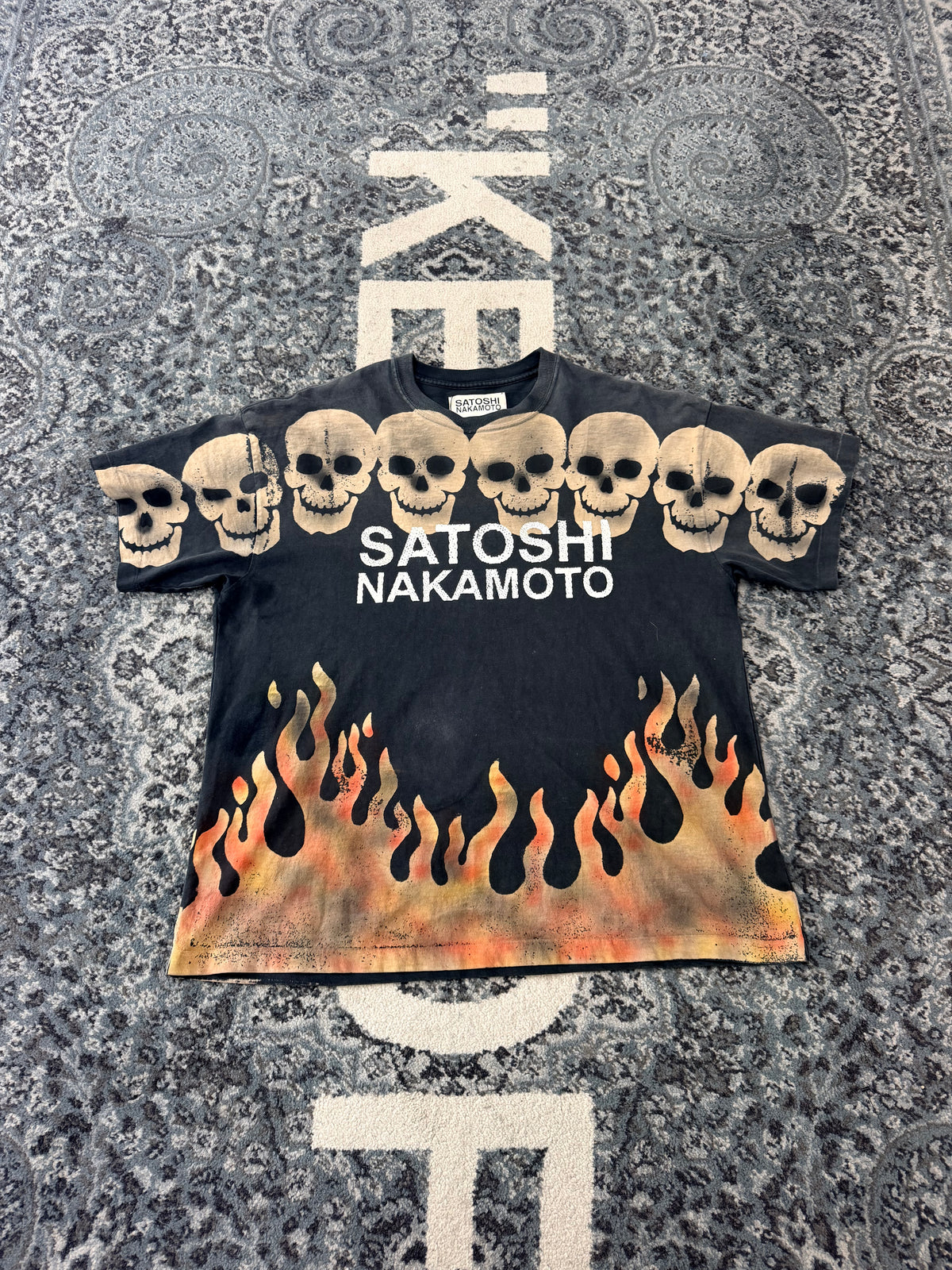 Satoshi Nakamoto Skulls Shirt Size Large worn once