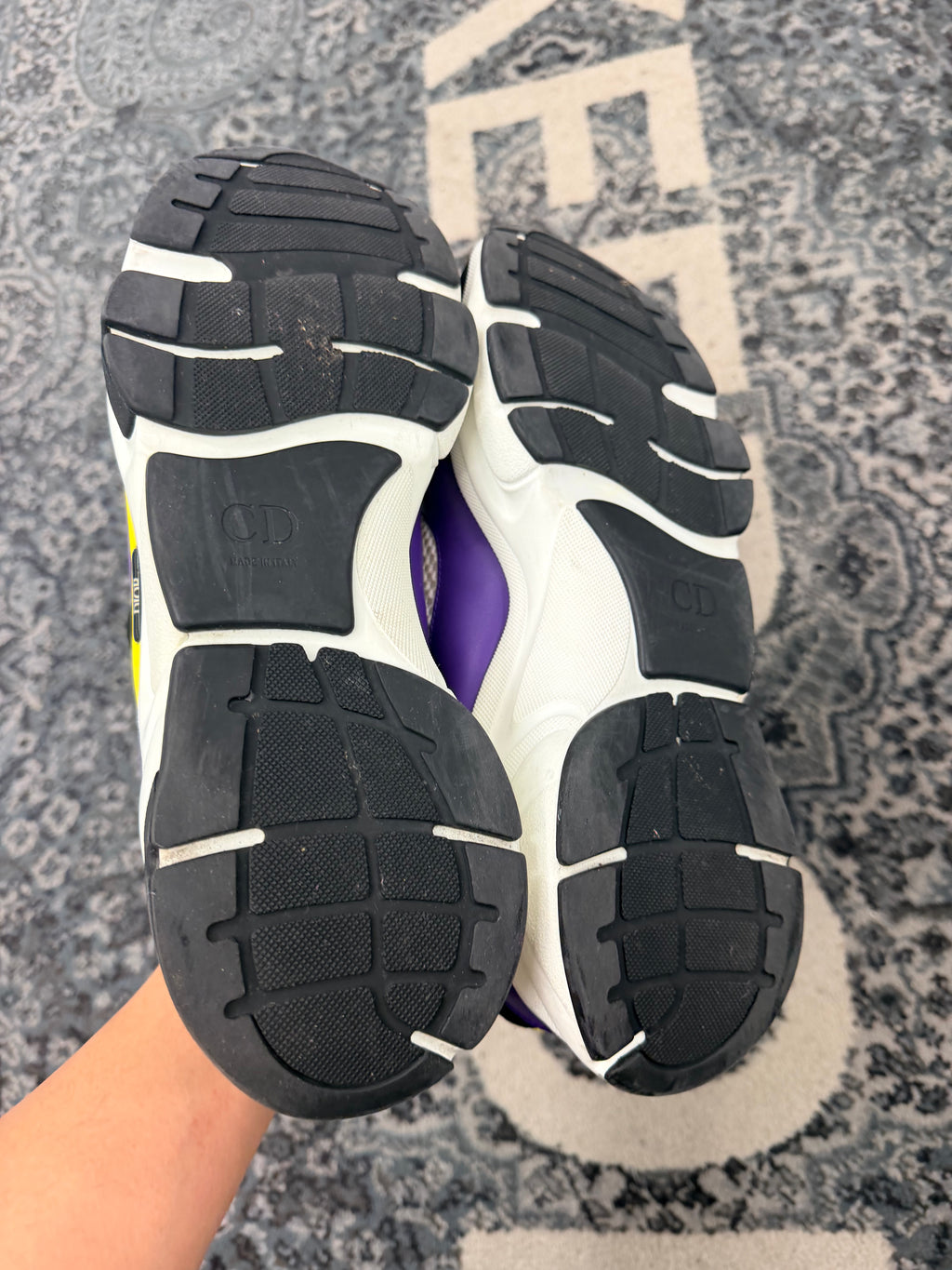Dior B22 White & Yellow Size 47 With Box U