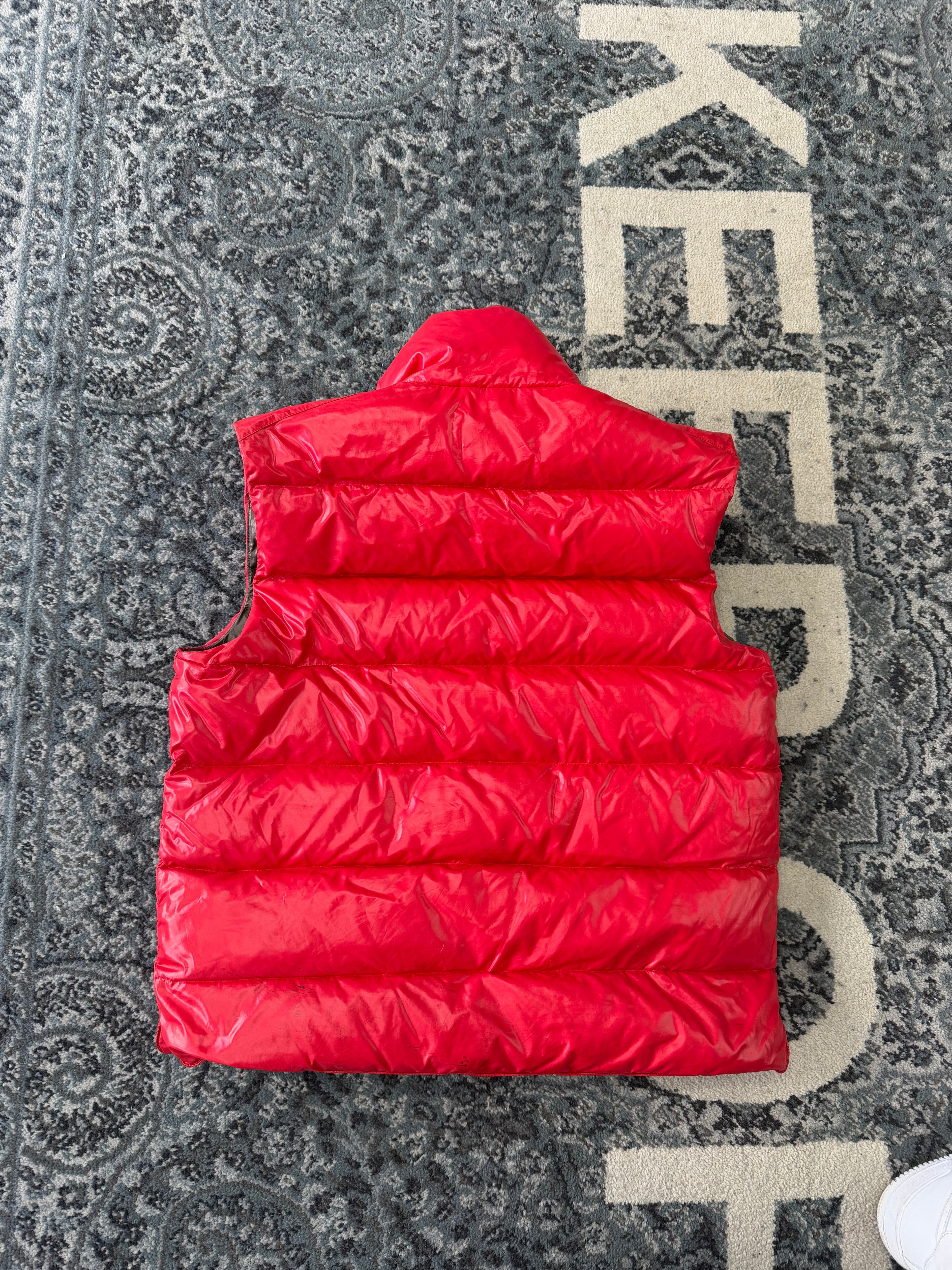 MONCLER tib vest red 4 (Fits M) Flawed U