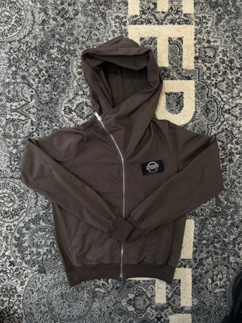 RO darkshdw zip up hoodie dark dust M U