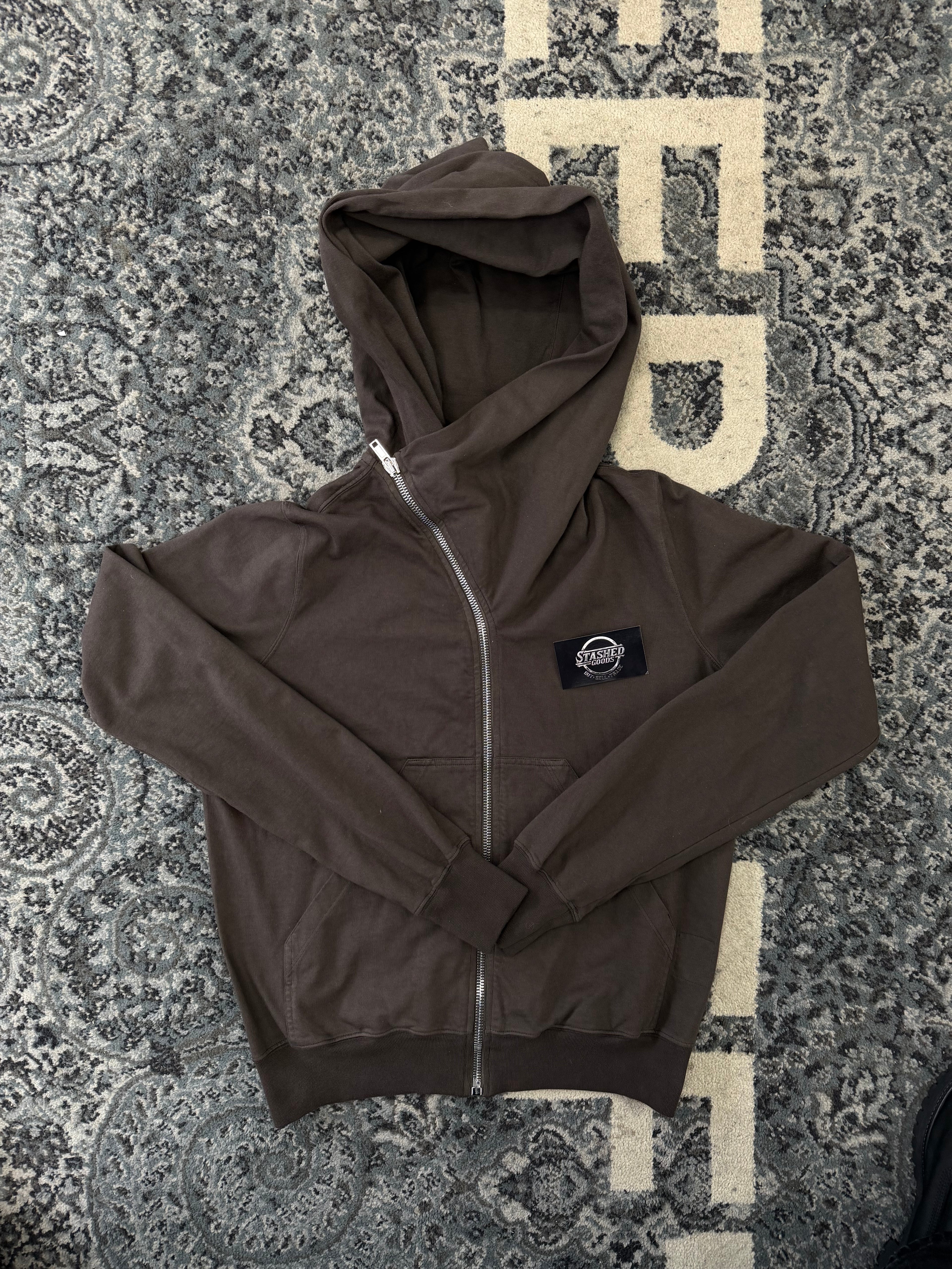 RO darkshdw zip up hoodie dark dust M U