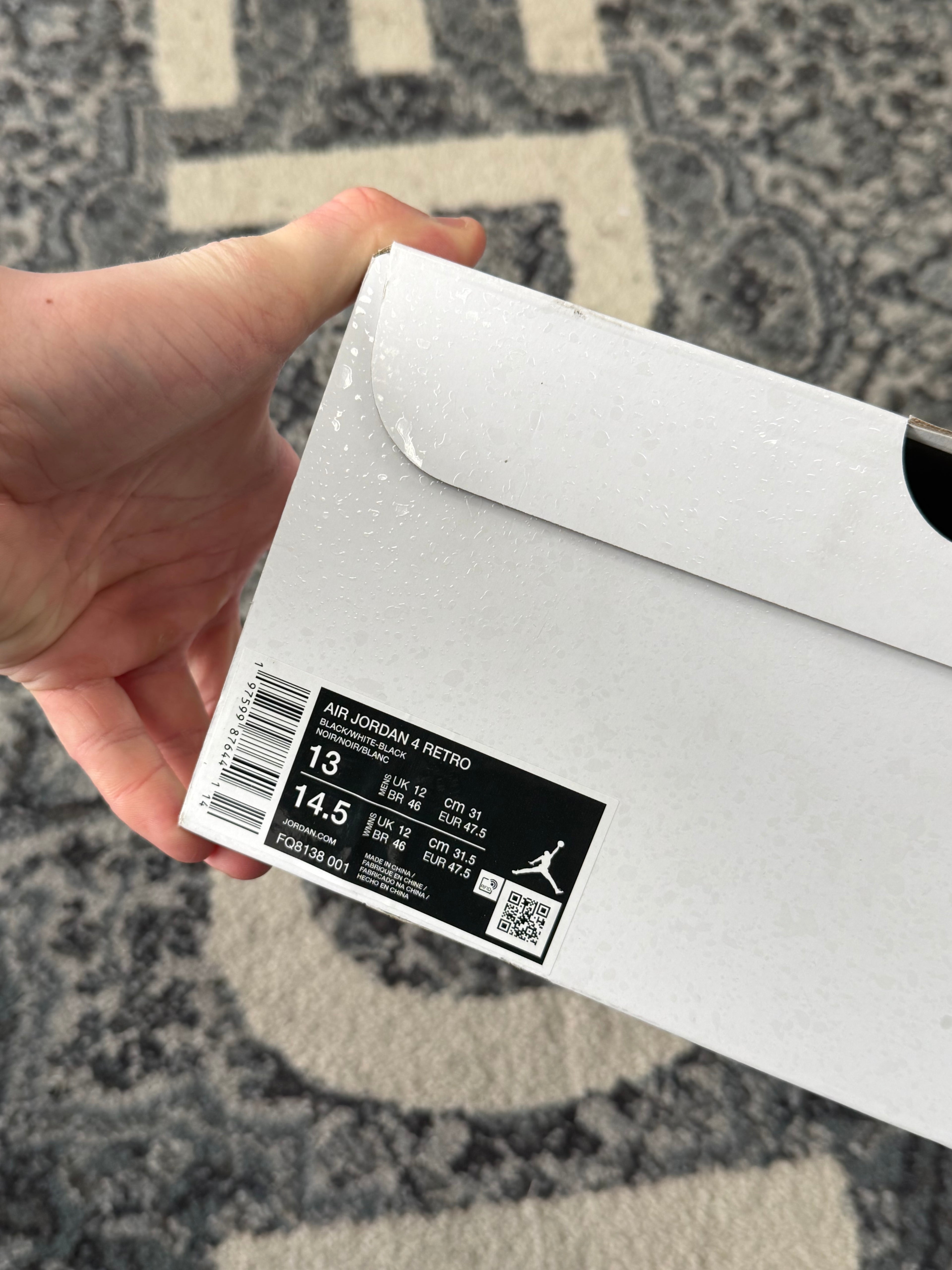 Jordan 4 White thunders sz 13 U