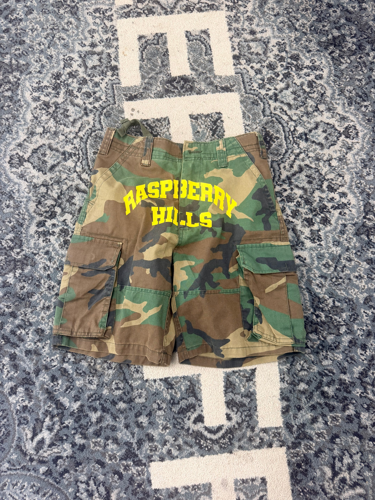 Raspberry Hills Army Cargo Shorts Size XS (Fits 28-30) New