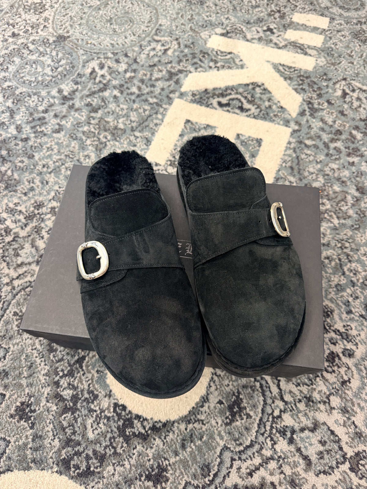 Chrome Heart Suede Clogs Size 10 (New)