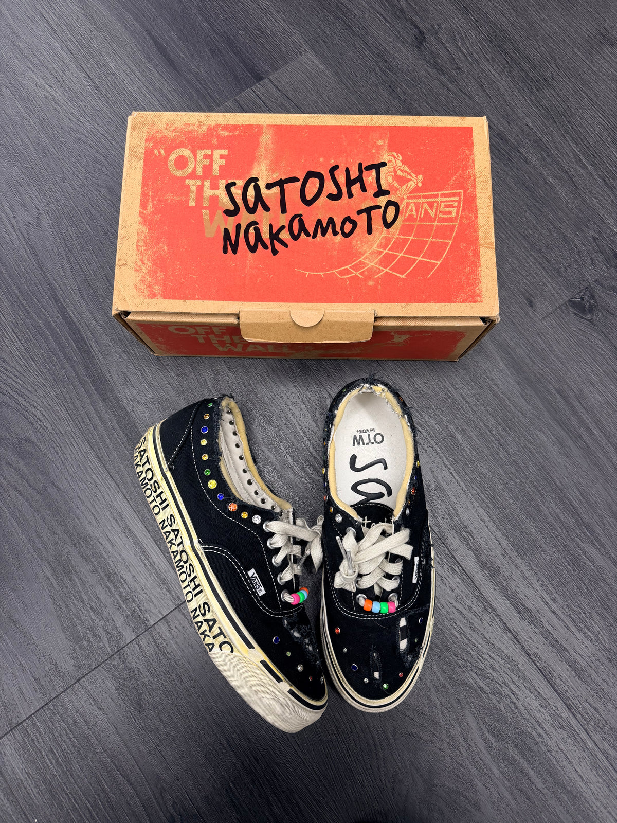 Satoshi Nakamoto Vans Size 9 U with box