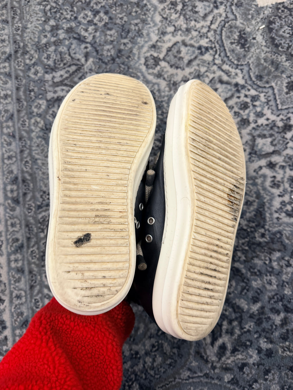 RICK OWENS jumbo lace lowtops black 44 NB U