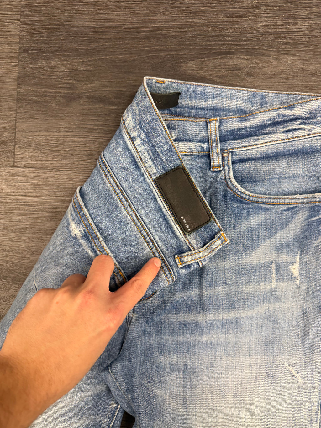 AMIRI side logo jeans blue 36 U