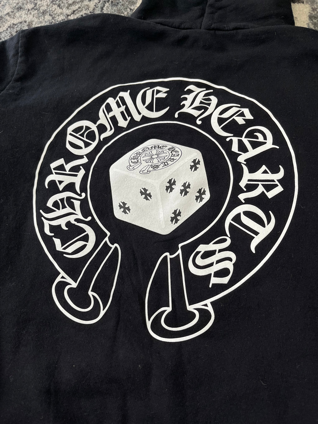 CHROME HEARTS fontaineblue 1 of 1 dice hoodie L U