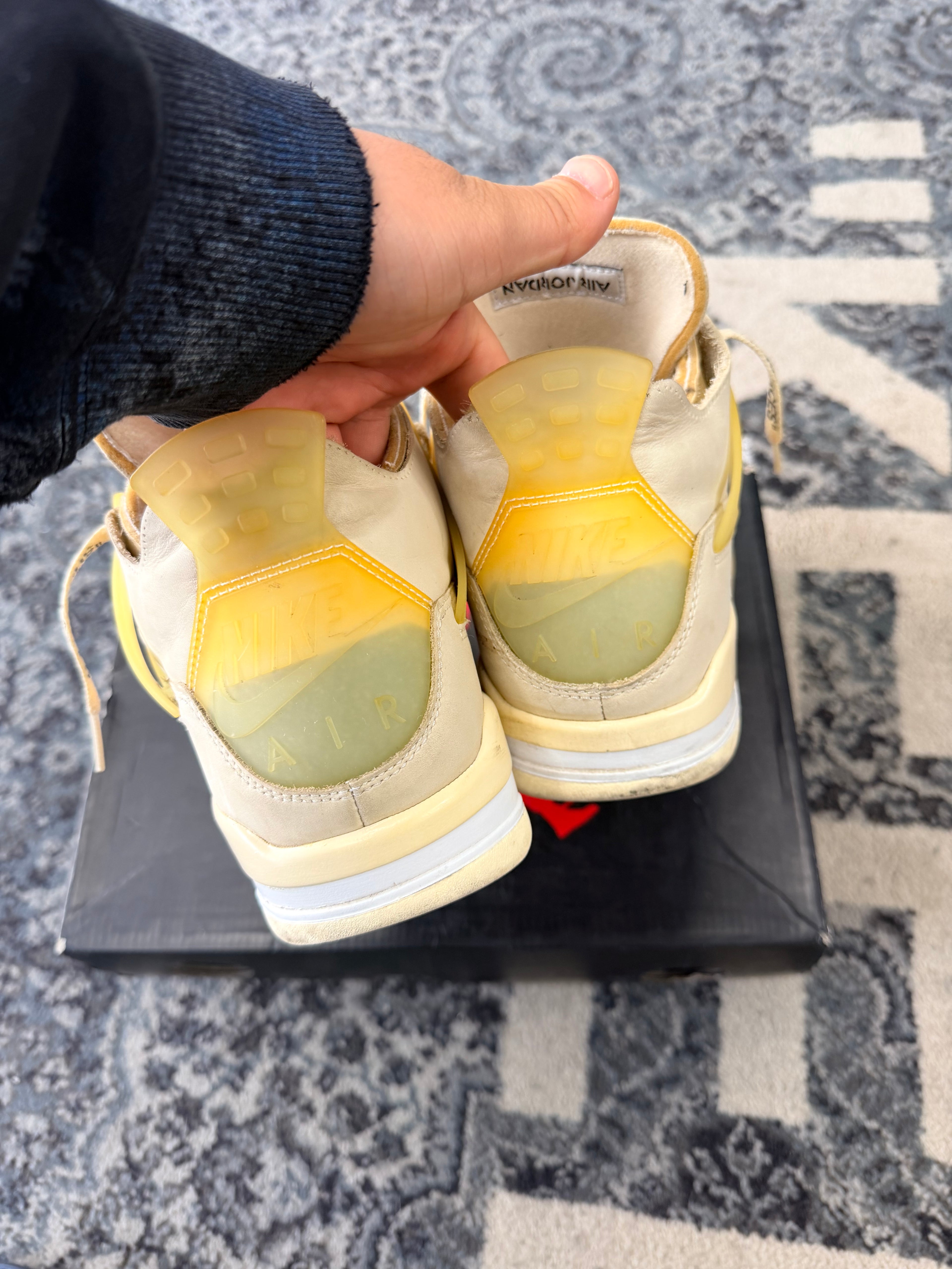 Jordan 4 off white size 10.5 W/ 9 M OG ALL