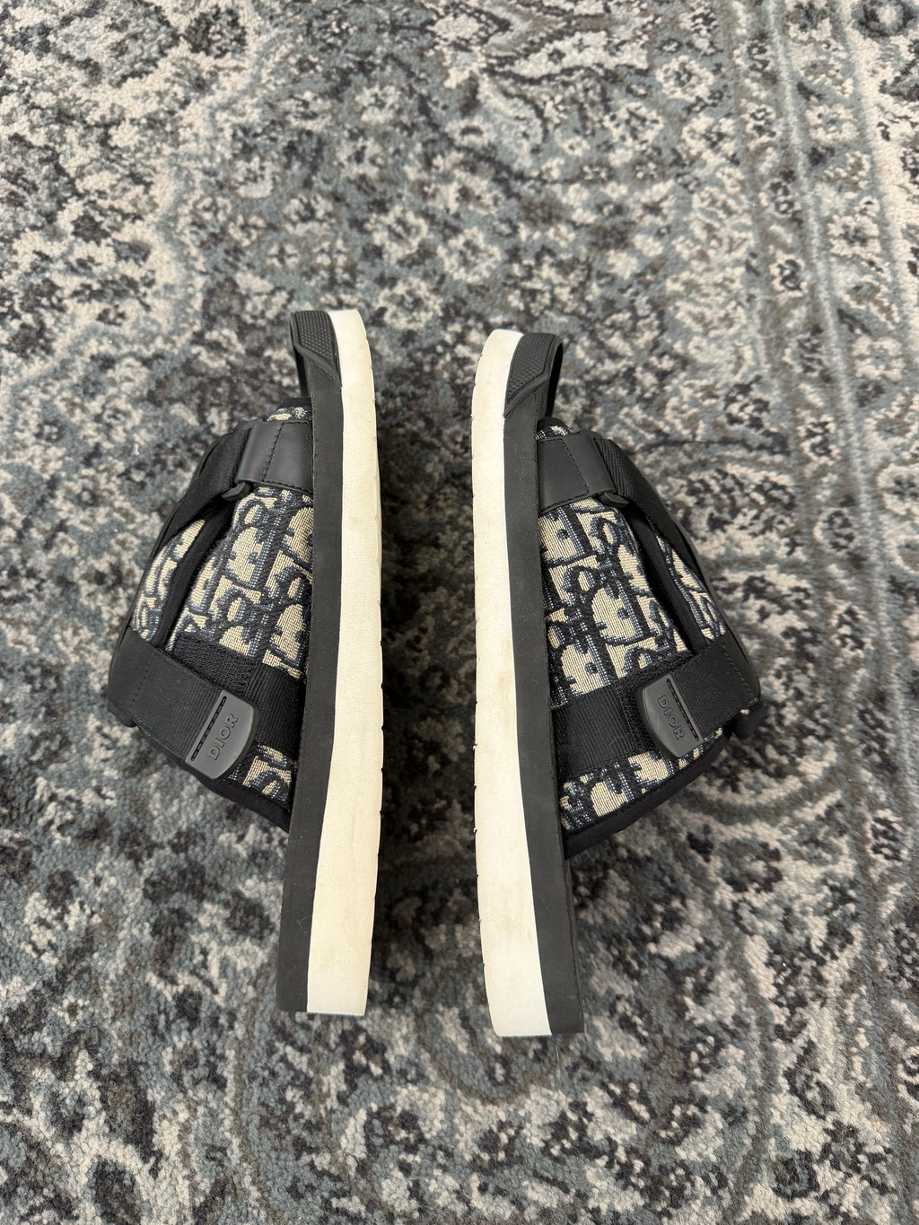 DIOR oblique alpha sandals navy 42 (9M) NB U