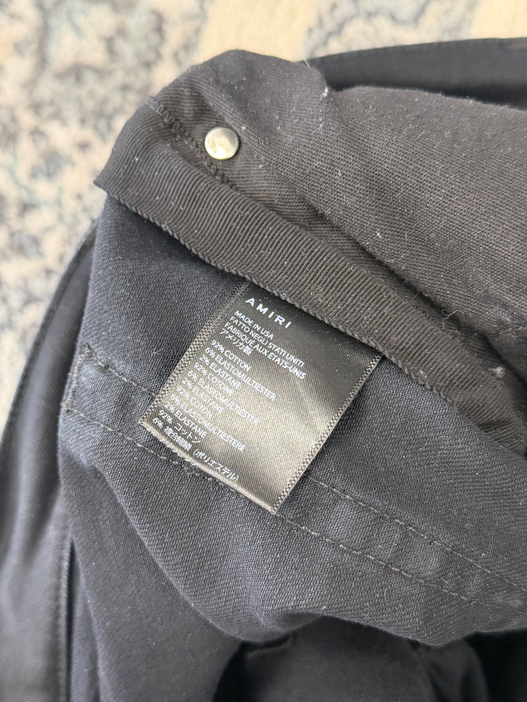 AMIRI mx1 blue/black patch jeans 32 U