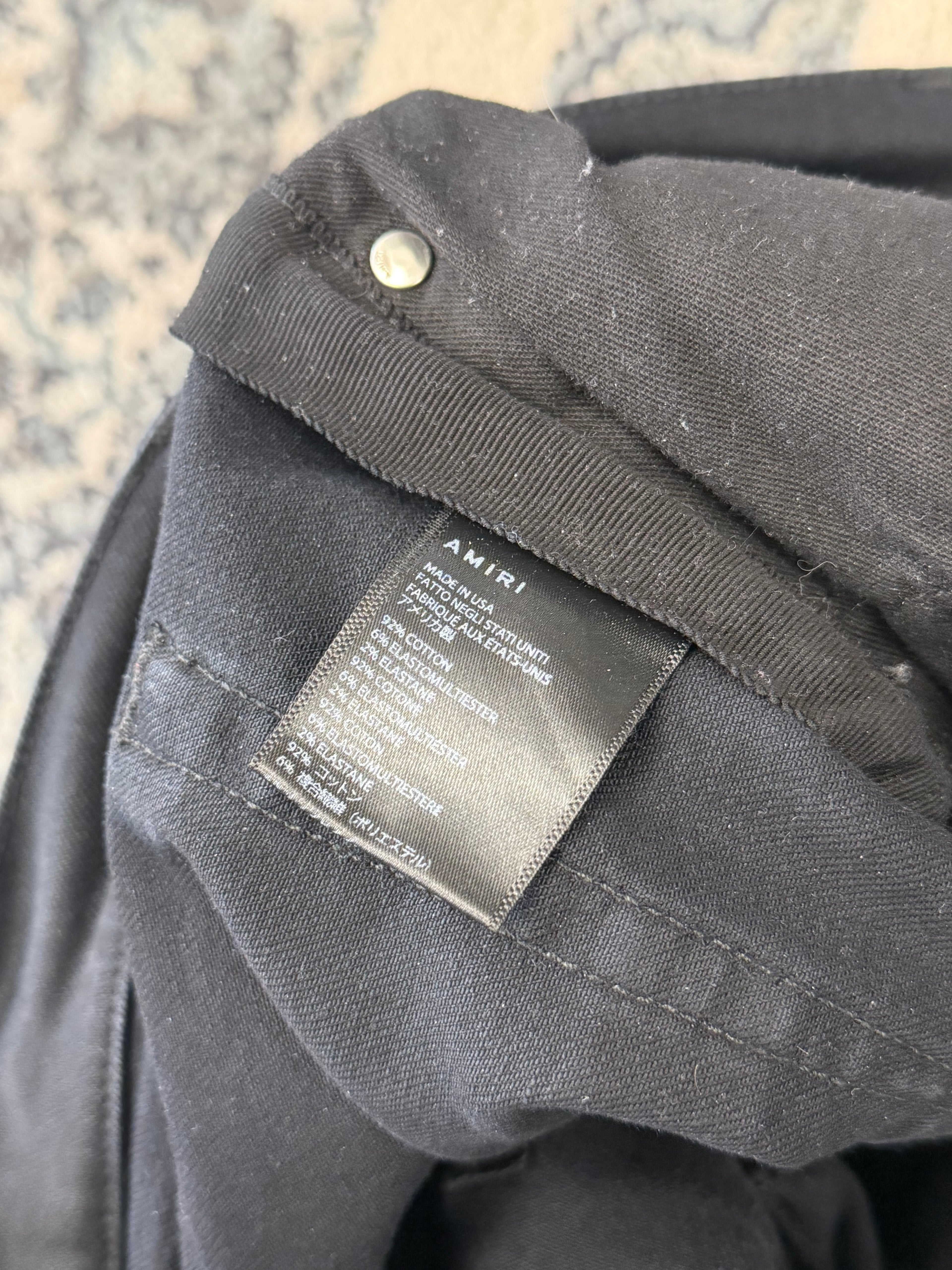 AMIRI mx1 blue/black patch jeans 32 U