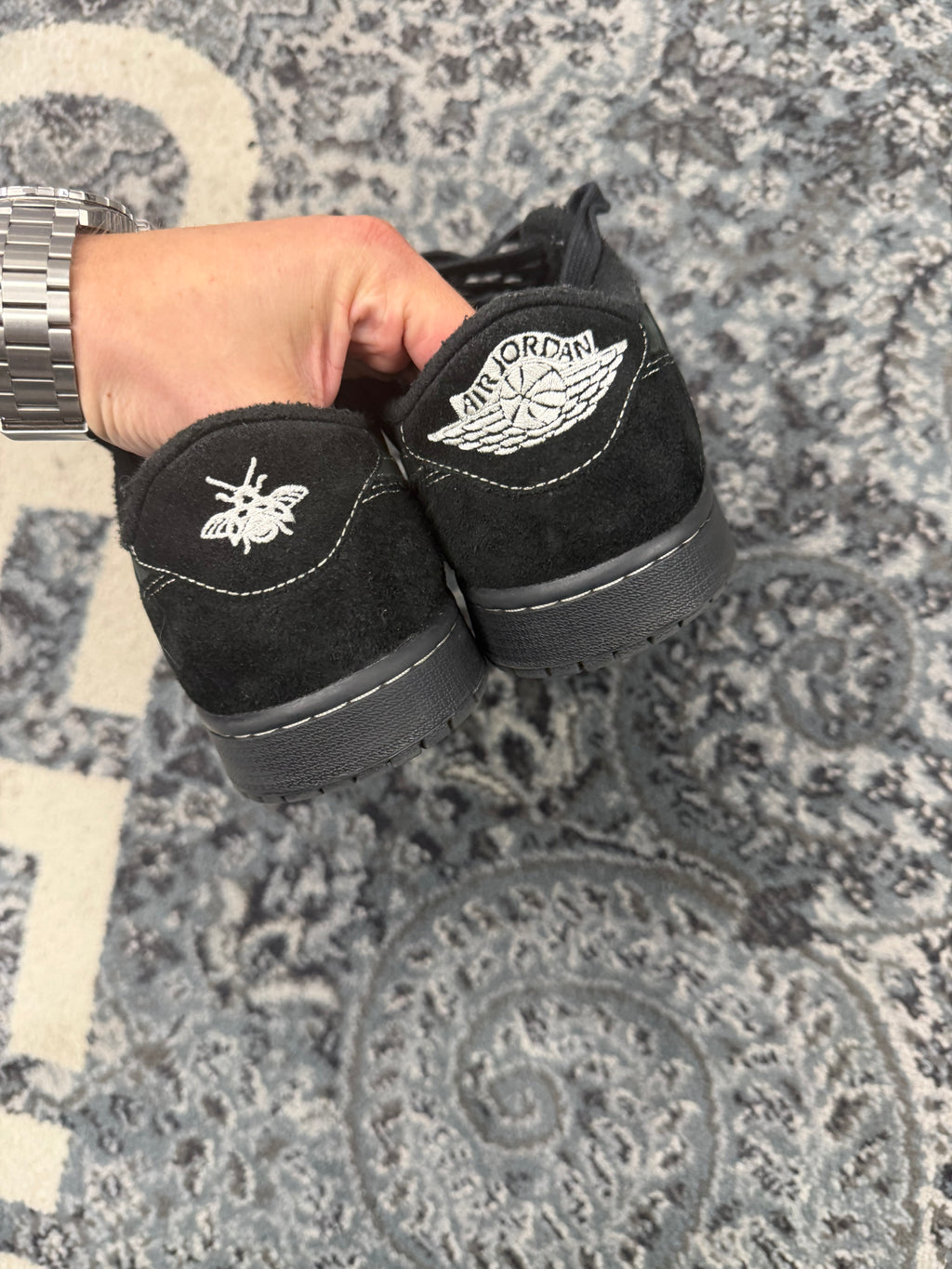 JORDAN 1 travis scott "phantom" lowtops black 11.5M NB U