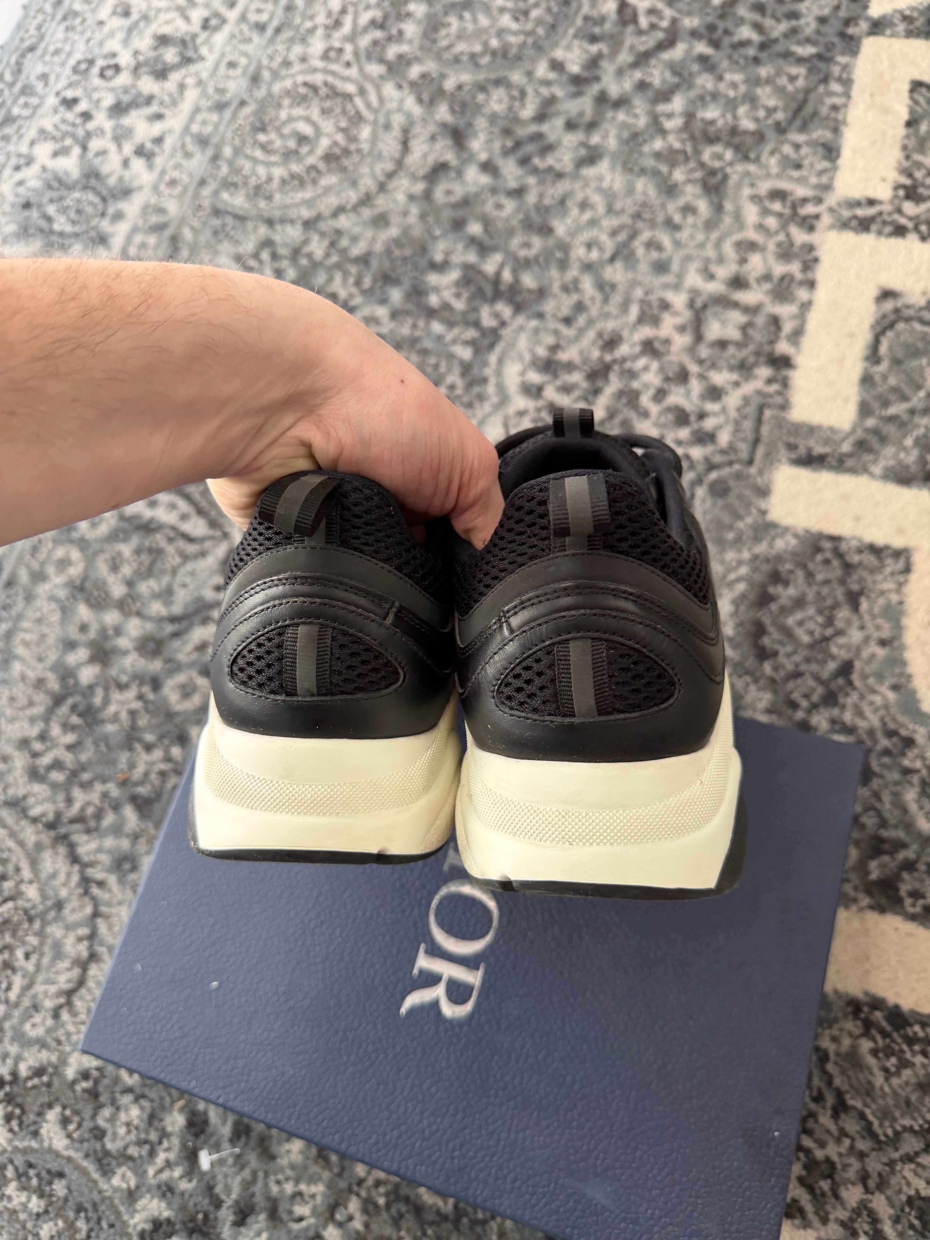 DIOR B22 runners black/white 43 (10M) OG ALL U